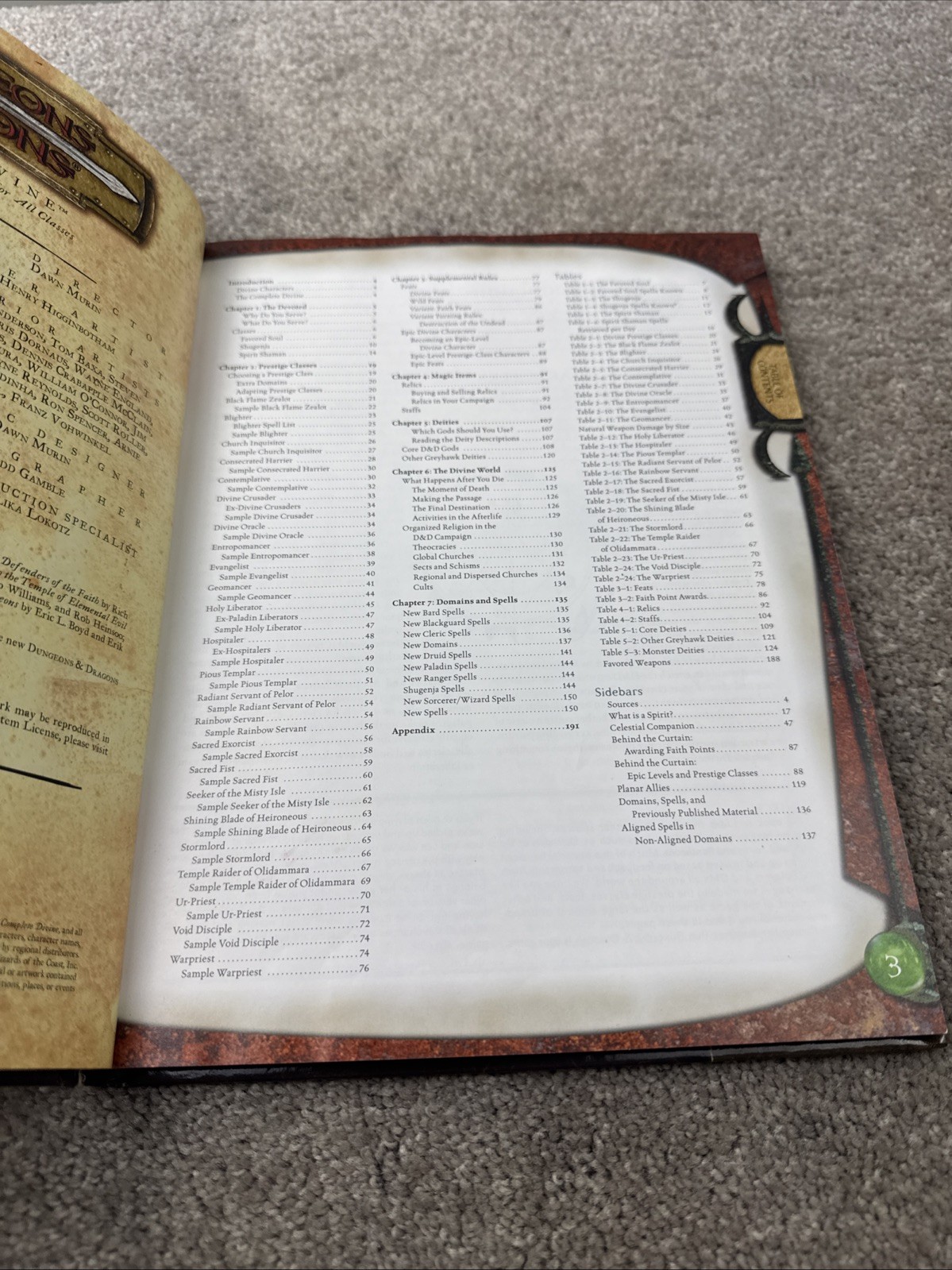 Dungeons & Dragons 2004 Complete Divine HC 1st PRINTING Hardcover