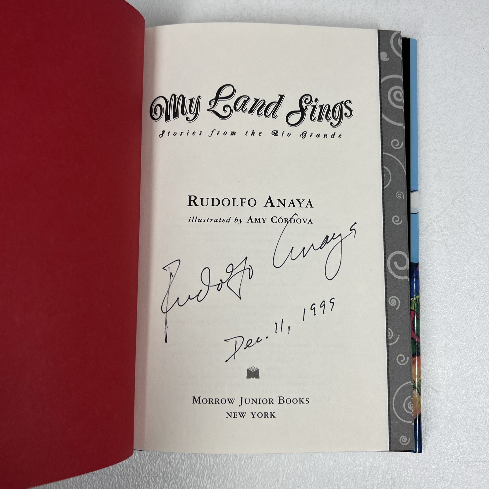 My Land Sings Rudolfo Anaya SIGNED FIRST EDTION Stories from the Rio Grande HC