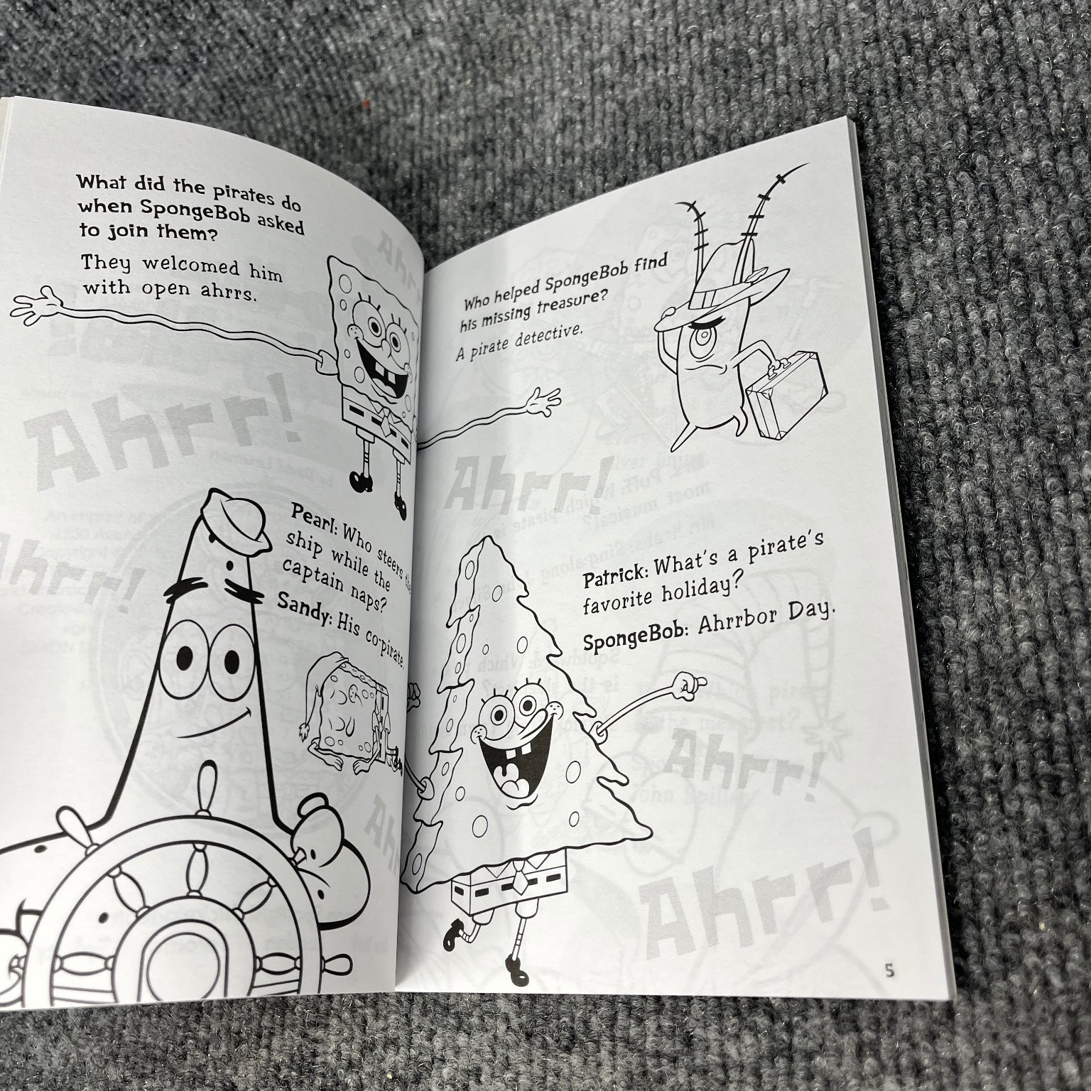 SpongeBob SquarePants Yo-Ho-Ha-Ha-Ha! David Lewman 2007 First Ed Joke Book