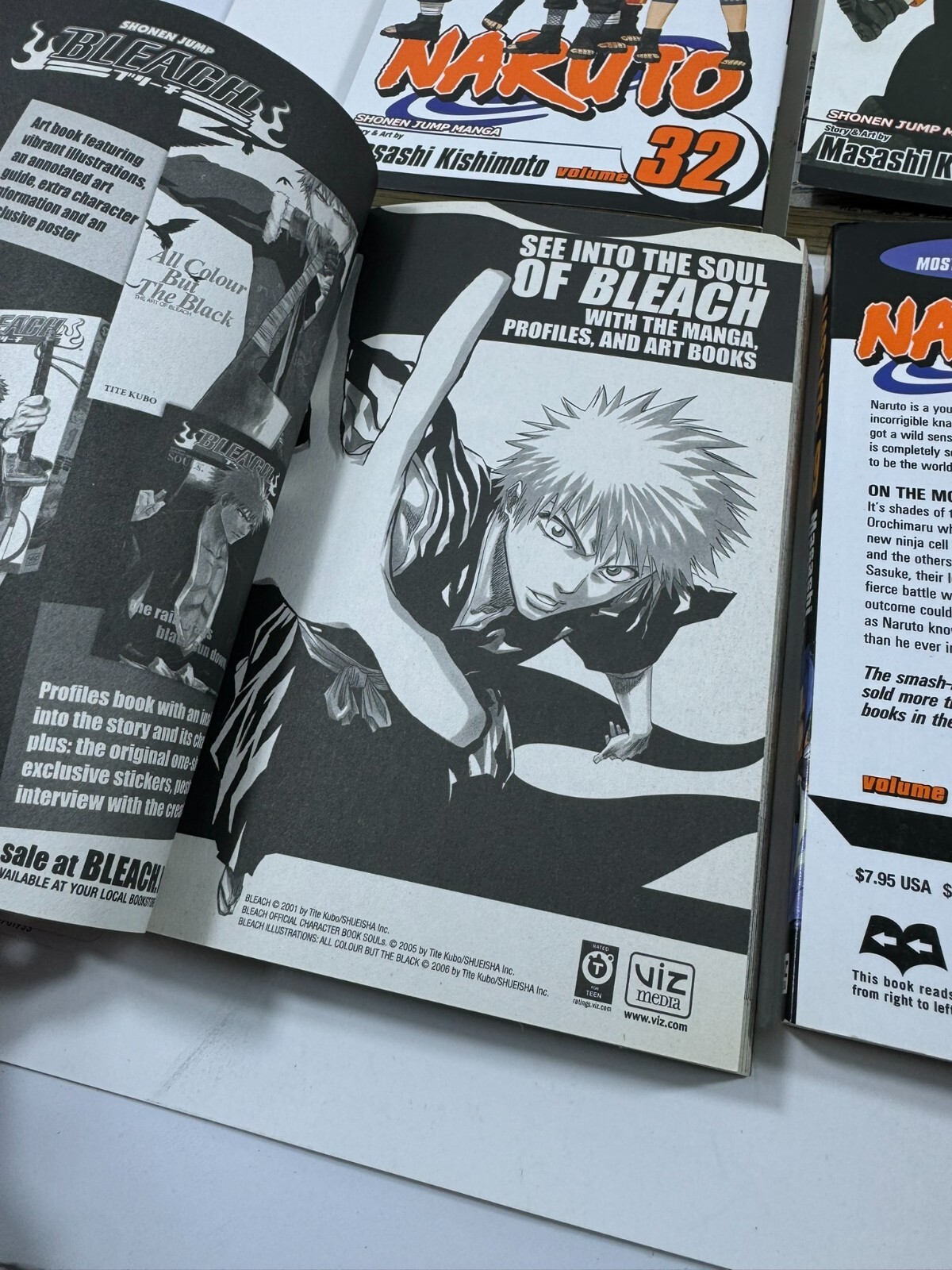 Naruto Manga Masashi Kishimoto English Lot 29-34 38-46 48 Viz Media Bookmarks