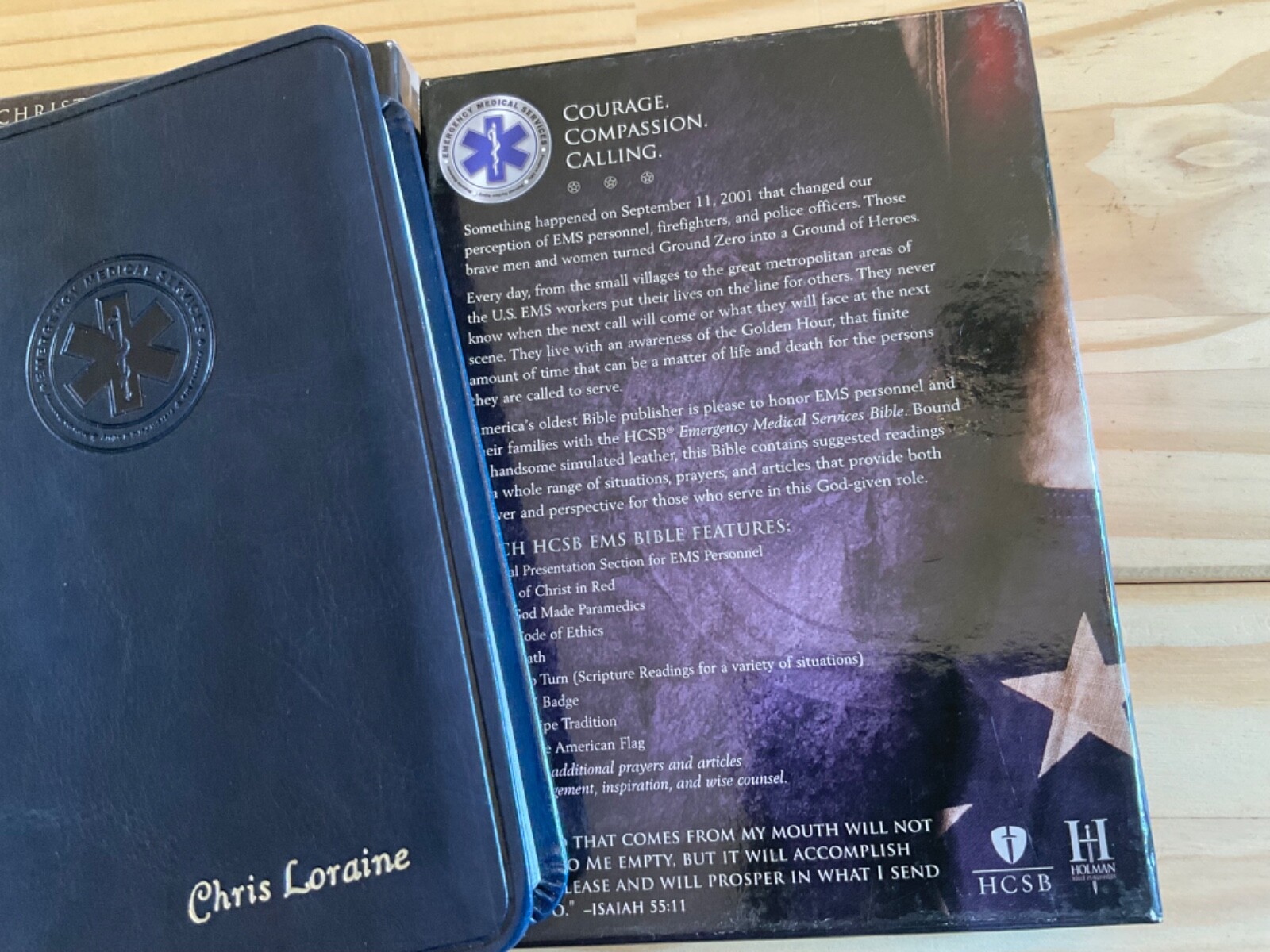 HCSB EMS Bible 2004 Holman Blue Simulated Leather