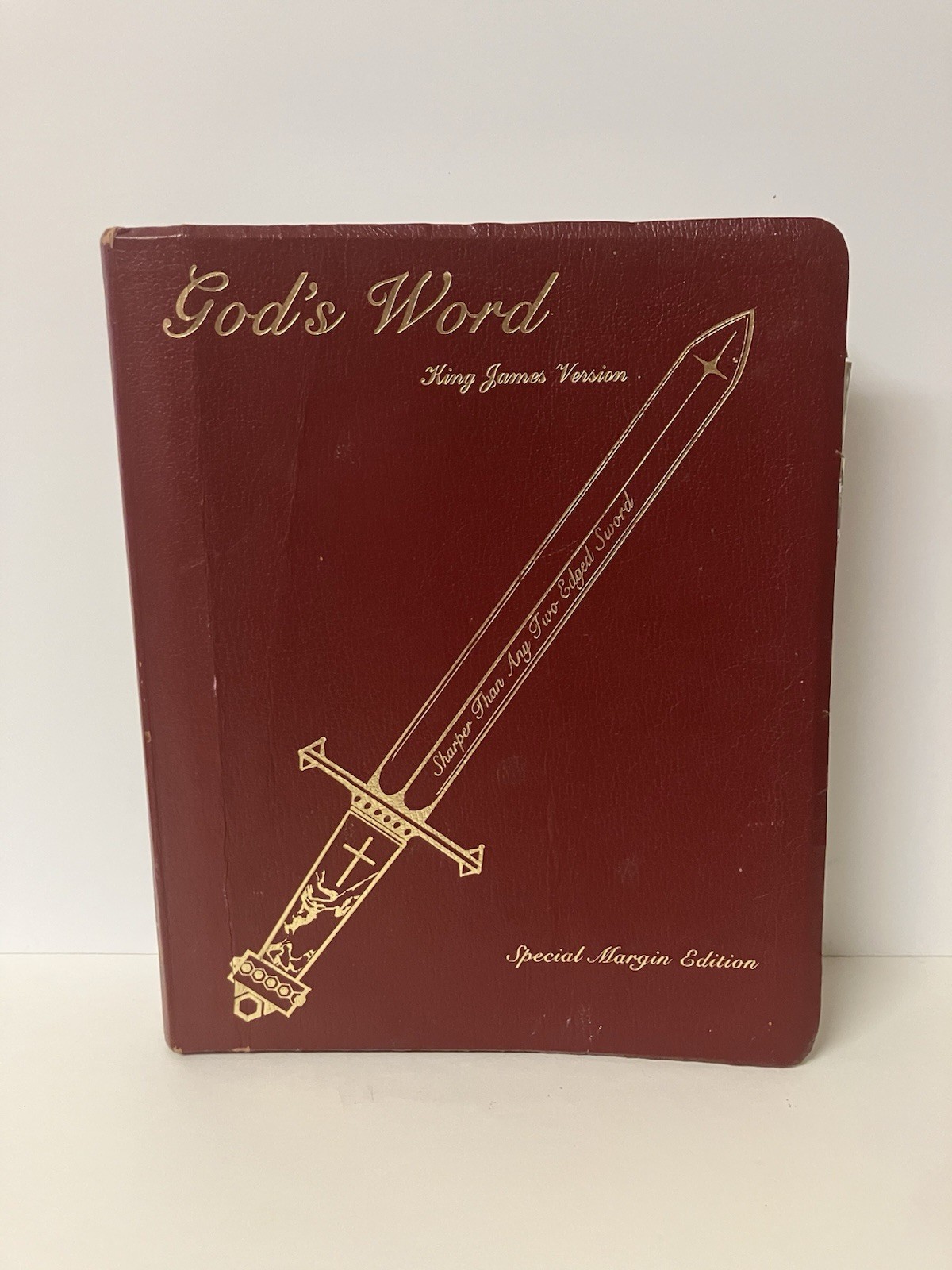 2001 Word of God Bible KJV Special Margin Edition Large Print Tabs GOOD