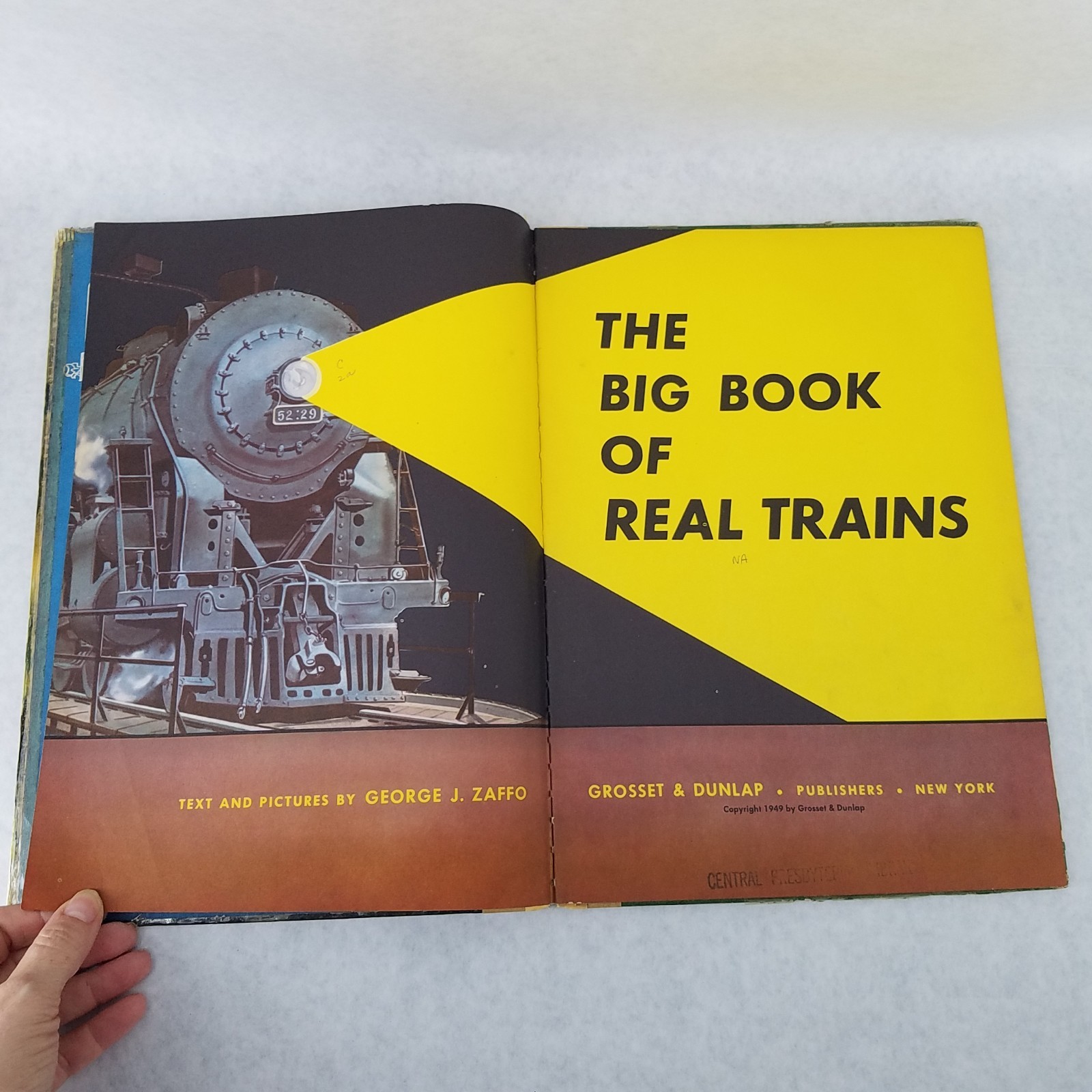 Big Book of Real Trains – 1949 Hardcover by George Zaffo