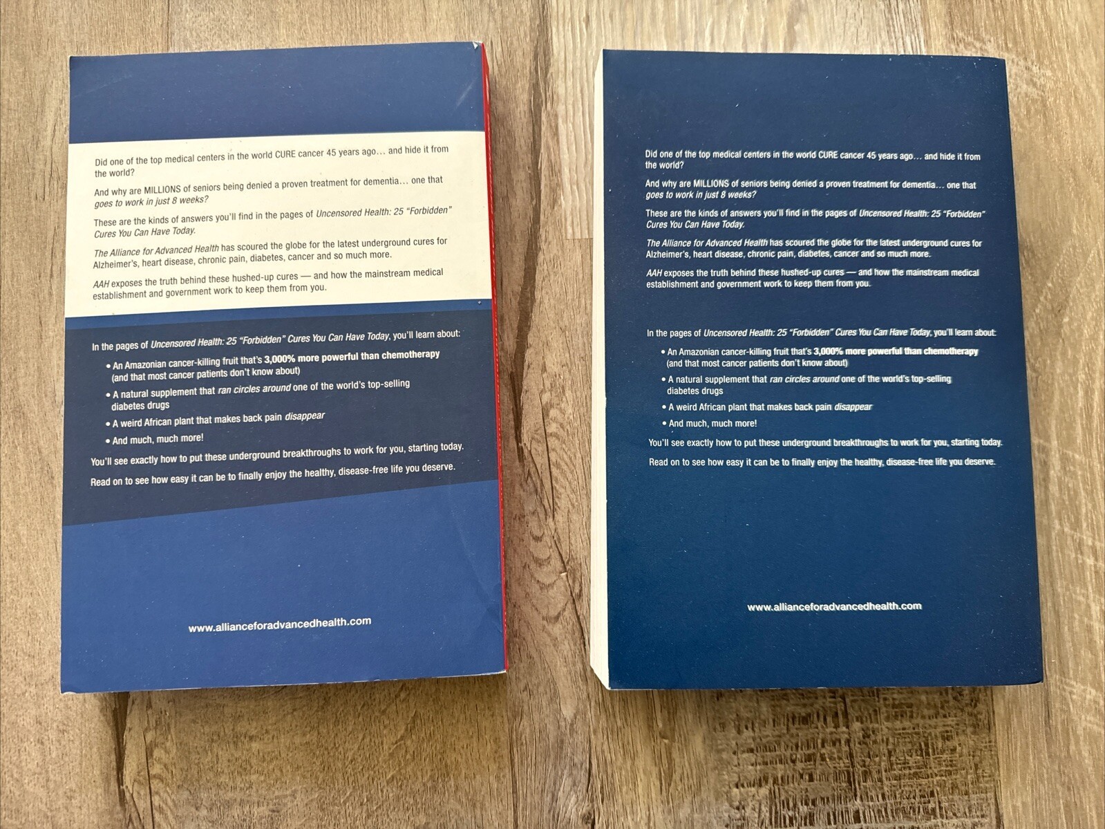 Uncensored Health 25 “Forbidden” Cures You Can Have Today Paperback Volume 1 & 2