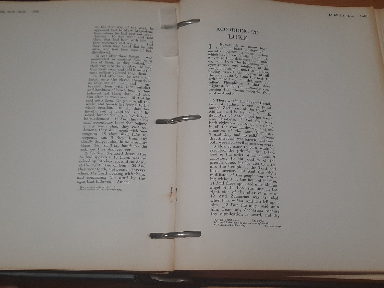 ASV American Standard Version of the New Testament Three Ring Wide Margin Bible