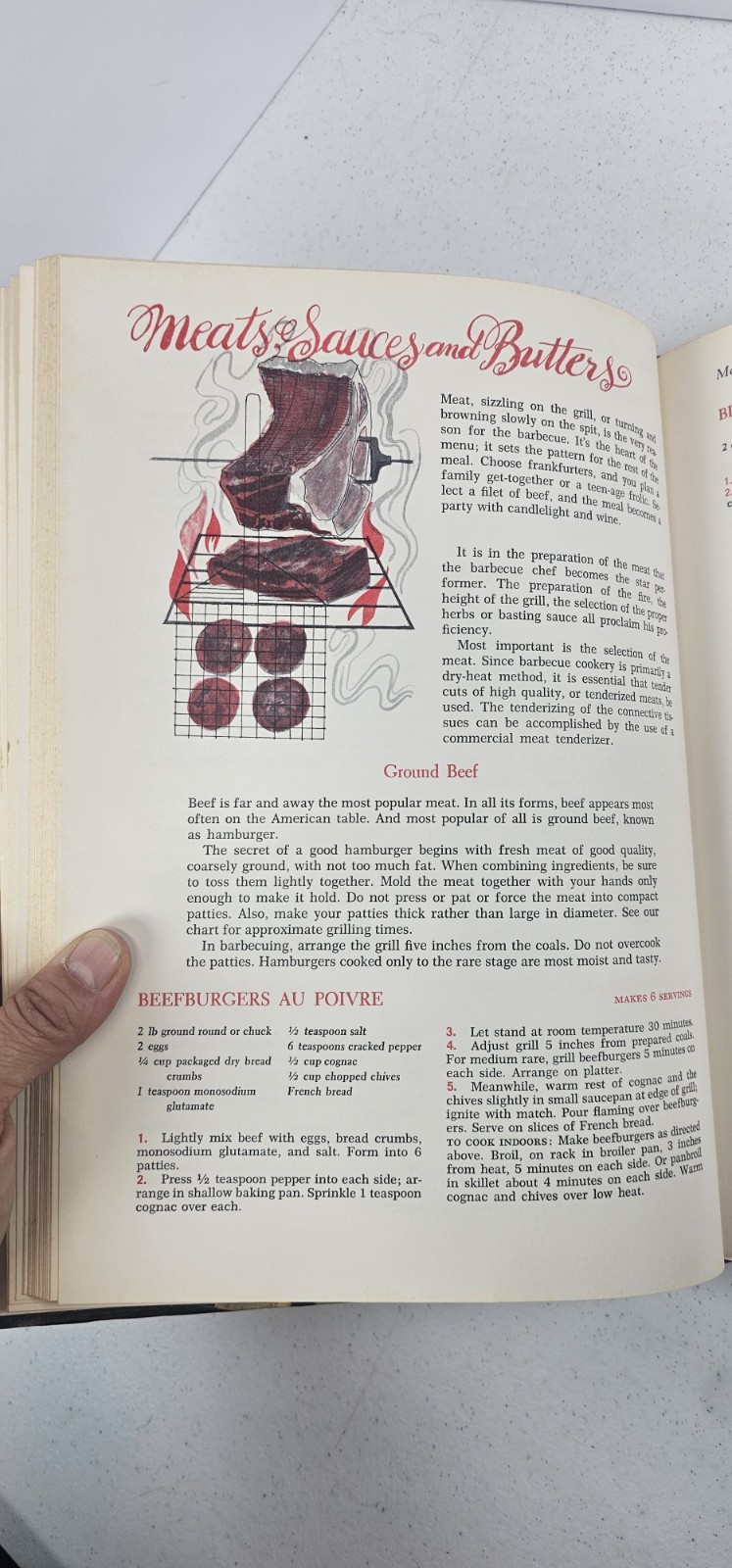 McCall’s Barbecue Cookbook 1965 Vintage Grill Recipes Random House 132 Pages