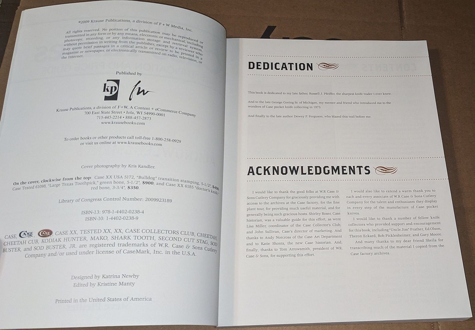 Collecting Case Knives Identification and Price Guide by Steve Pfeiffer 2009