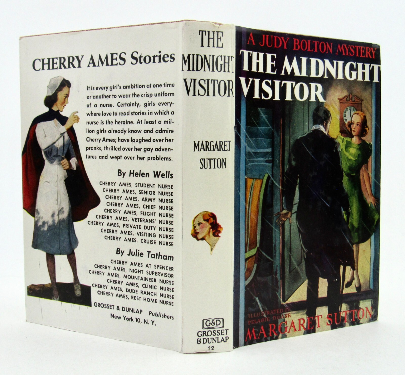 Judy Bolton #12 THE MIDNIGHT VISITOR Margaret Sutton tweed HBDJ Fine L1