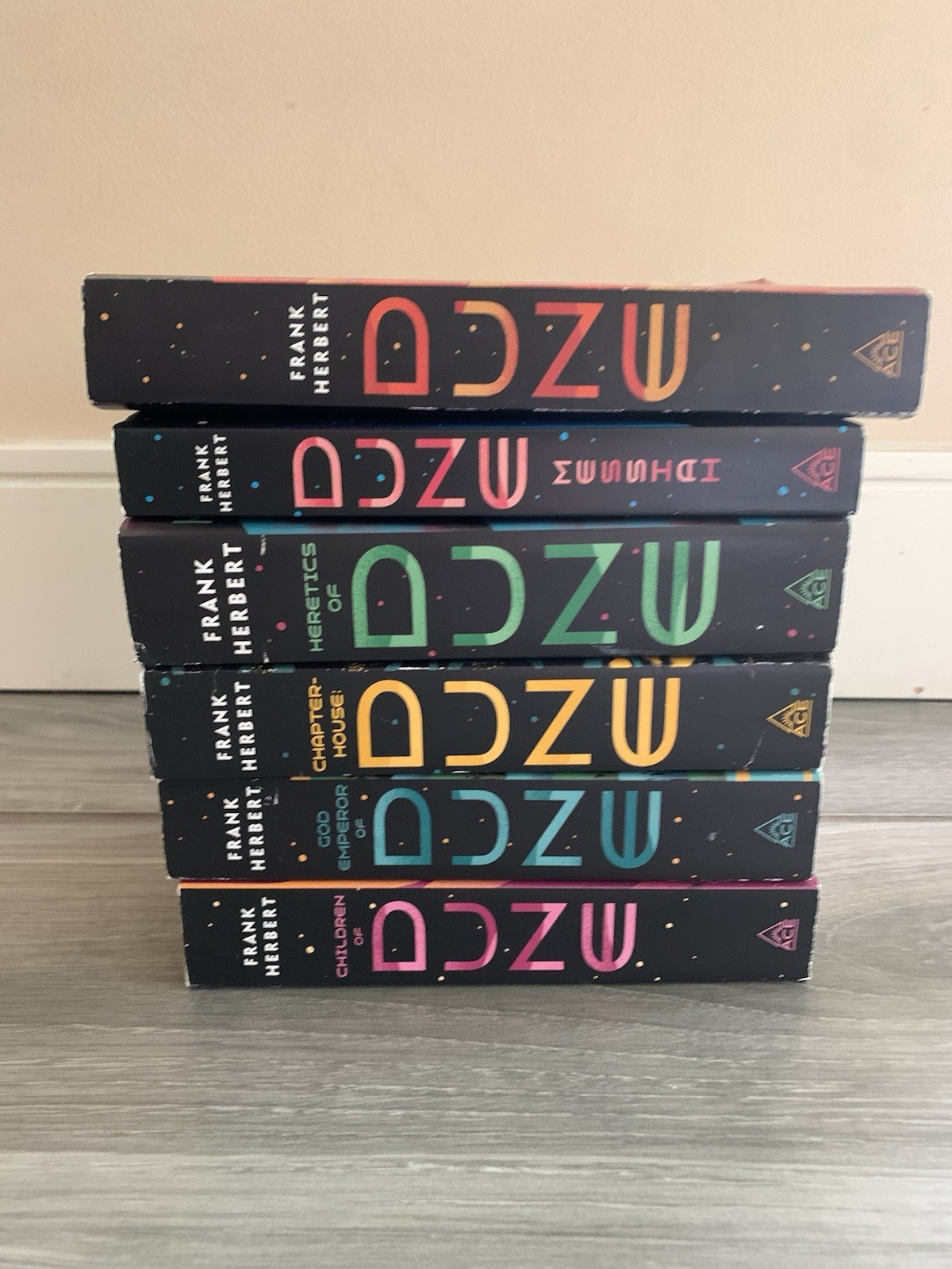Complete Dune Series 6 Book Set Paperback Frank Herbert ACE – VINTAGE SCI FI