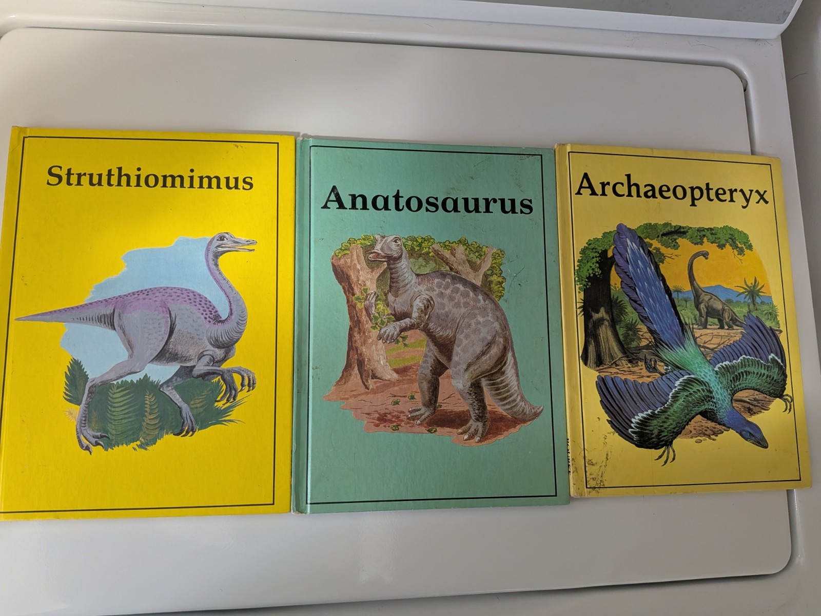 Lot of 8 Hardcover Dinosaur Library Series Books 1980s Rourke Publishing Vtg