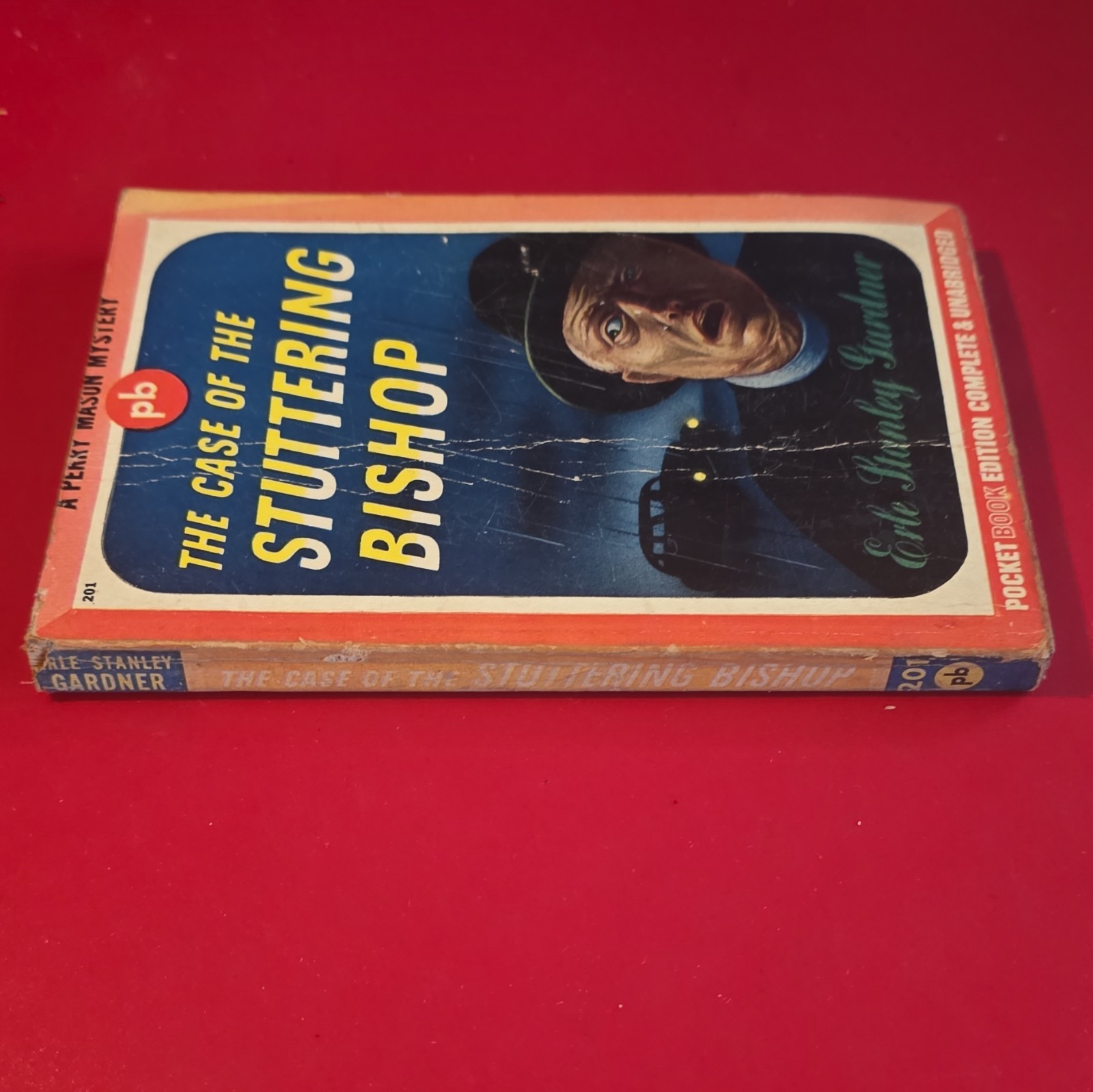1943 THE CASE OF THE STUTTERING BISHOP Erle Stanley Gardner #201 TRUE 1st Eds
