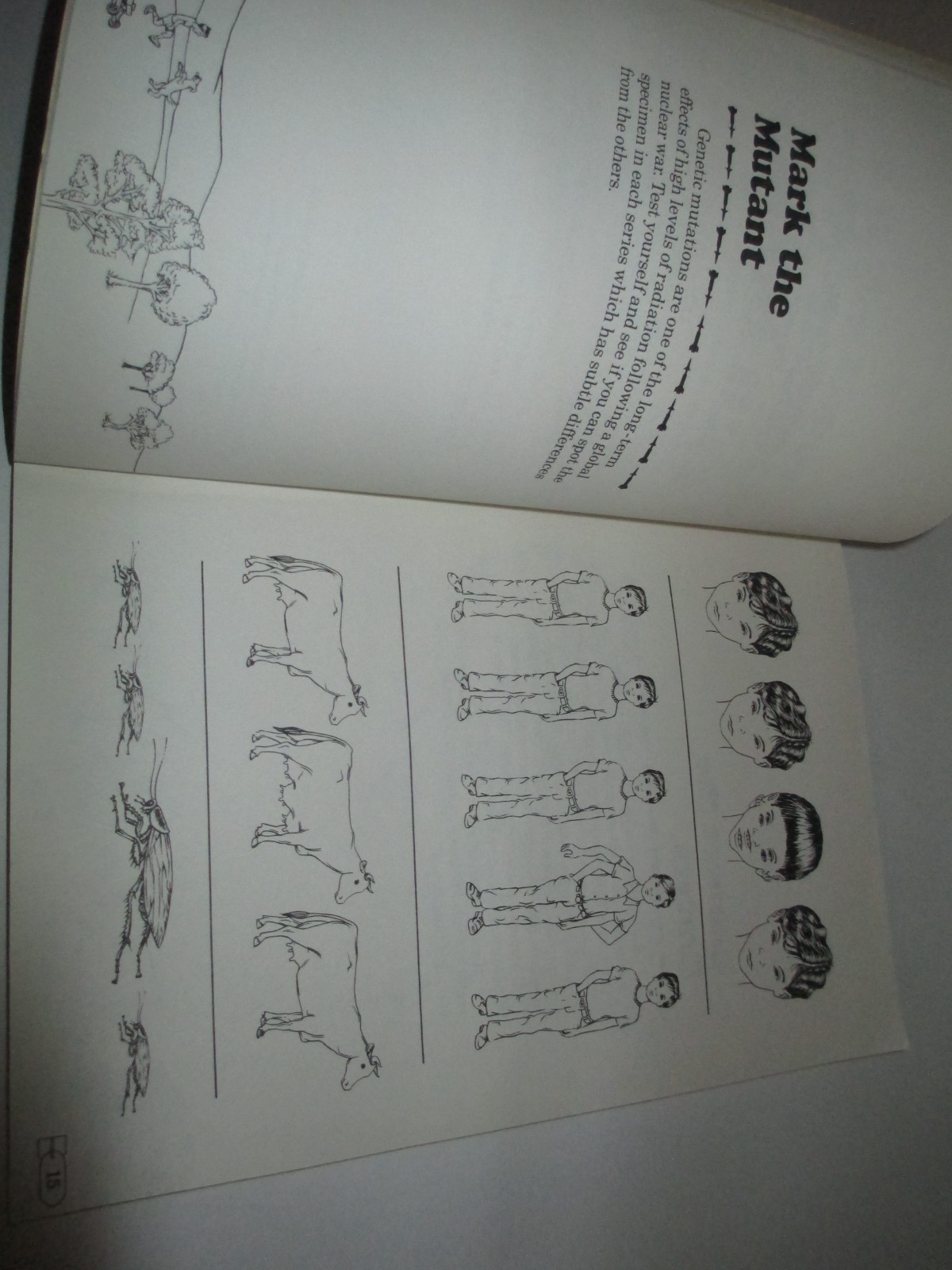 Rare Vintage The NUCLEAR WAR FUN BOOK 1982 Weird Satire Creepy OOP Games to Play