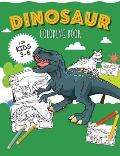 Oliver Brooks DINOSAURS – Coloring Book for Boys (Paperback) (UK IMPORT)