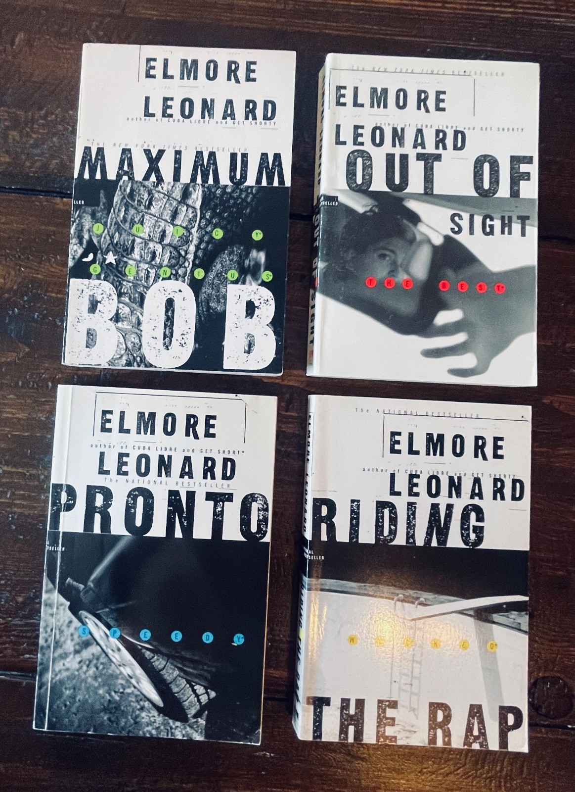 Elmore Leonard Books Lot 16 Trade Paperbacks Quill Delta Perennial Crime Novels