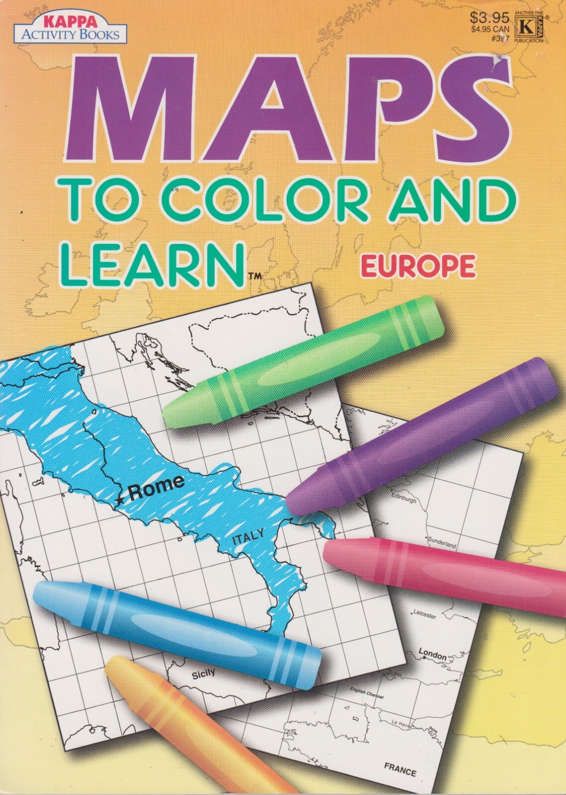 Maps to Color and Learn – Europe Coloring & Activity Book (Softcover: Children’s