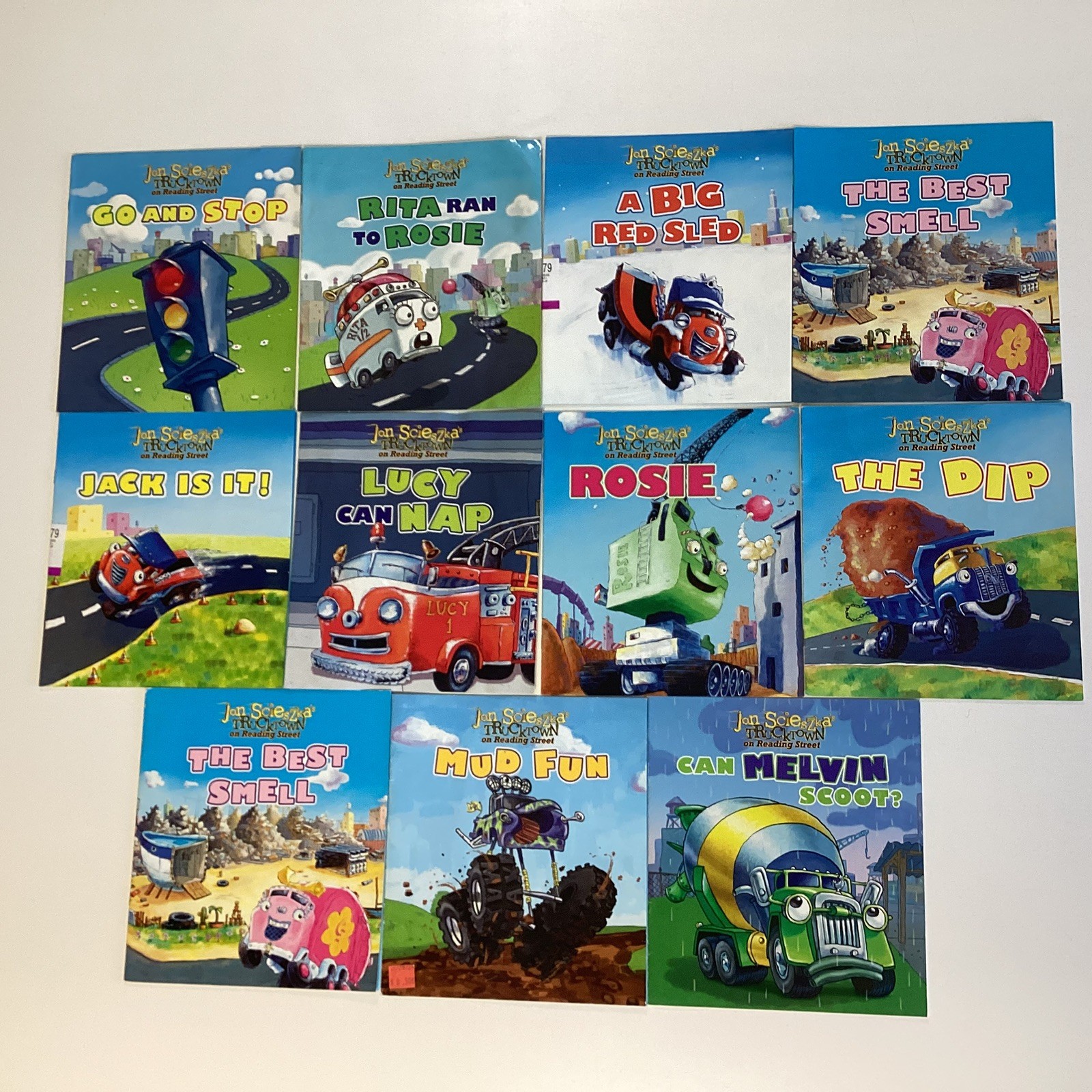 Jon Scieszka Trucktown Preschool Kindergarten 1st Grade Picture 11 Book Lot