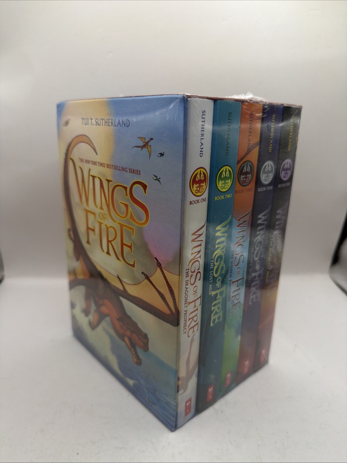 Tui T Sutherland: Wings of Fire Boxset, Books 1-5 NEW Sealed Dragonet Prophecy