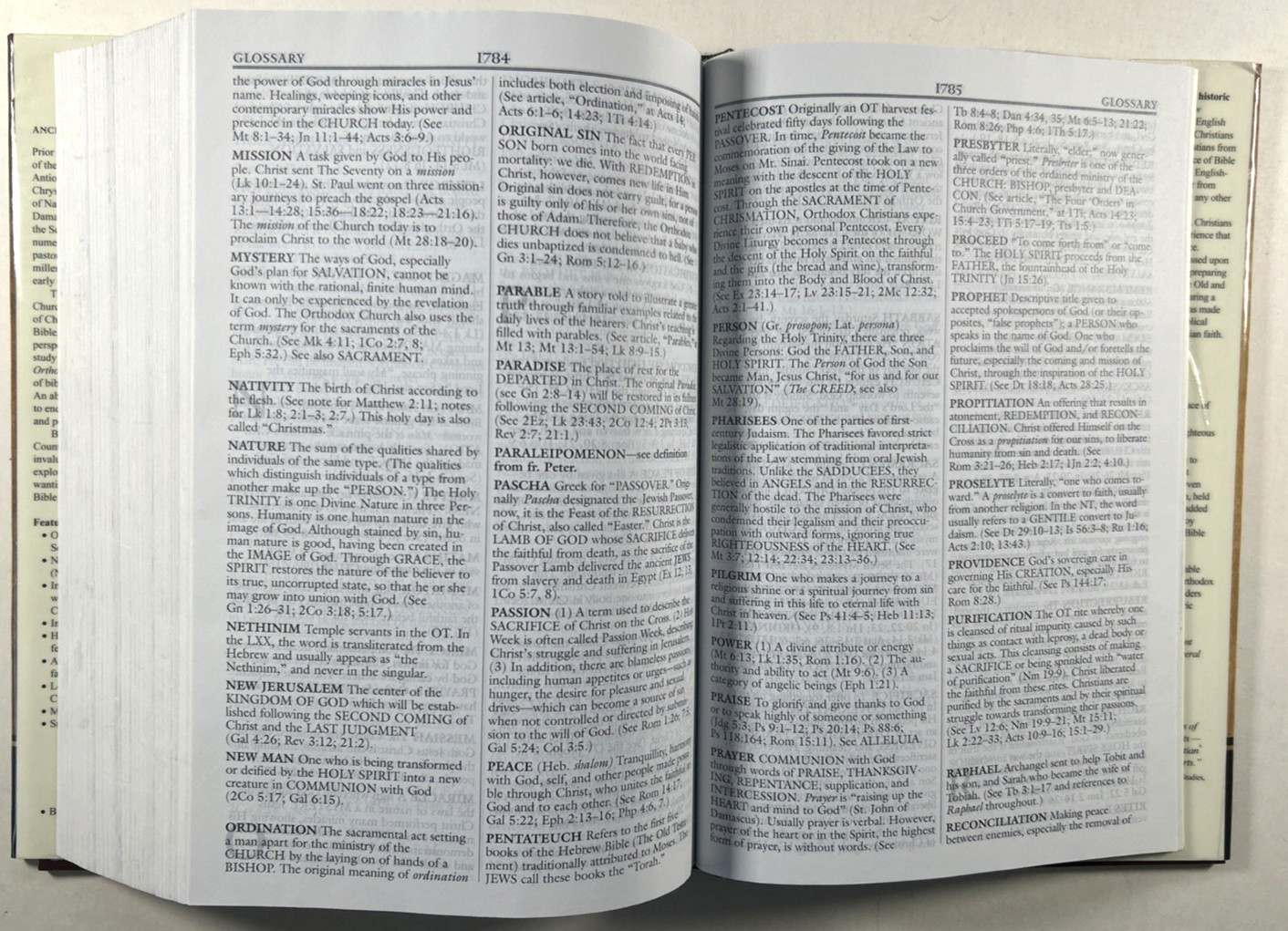 NKJV Orthodox Study Bible Hardcover NKJV (NT) St. Athanasius Septuagint (OT) VG