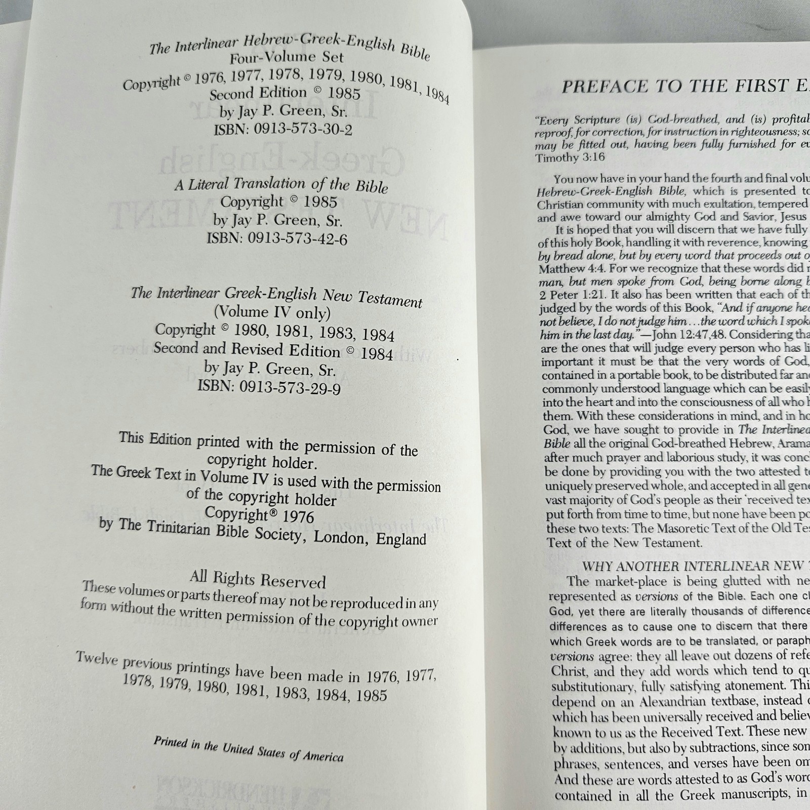 The Interlinear Bible Greek English Vol IV New Testament – Hendrickson