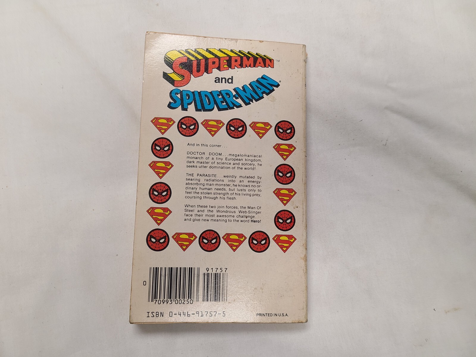Superman and Spiderman Joe Sinnott John Buscema and Jim Shooter 1981, Paperback