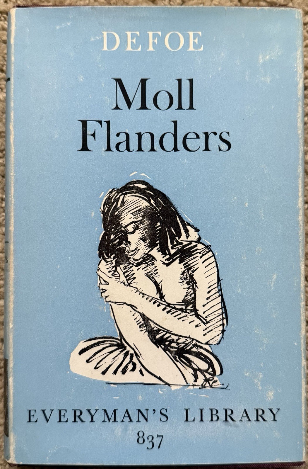 MOLL FLANDERS BY DANIEL DEFOE 1966 EVERYMAN’S LIBRARY VINTAGE HARDCOVER W/ DJ