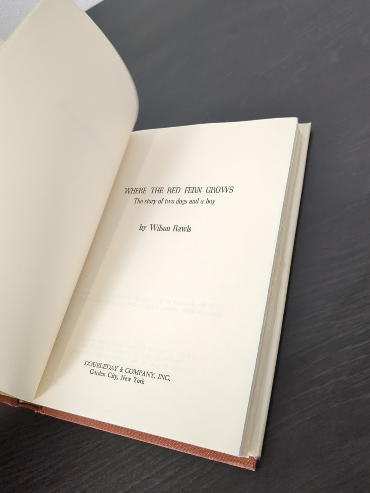 Where the Red Fern Grows by Wilson Rawls 1st Edition Hardcover Dust Jacket