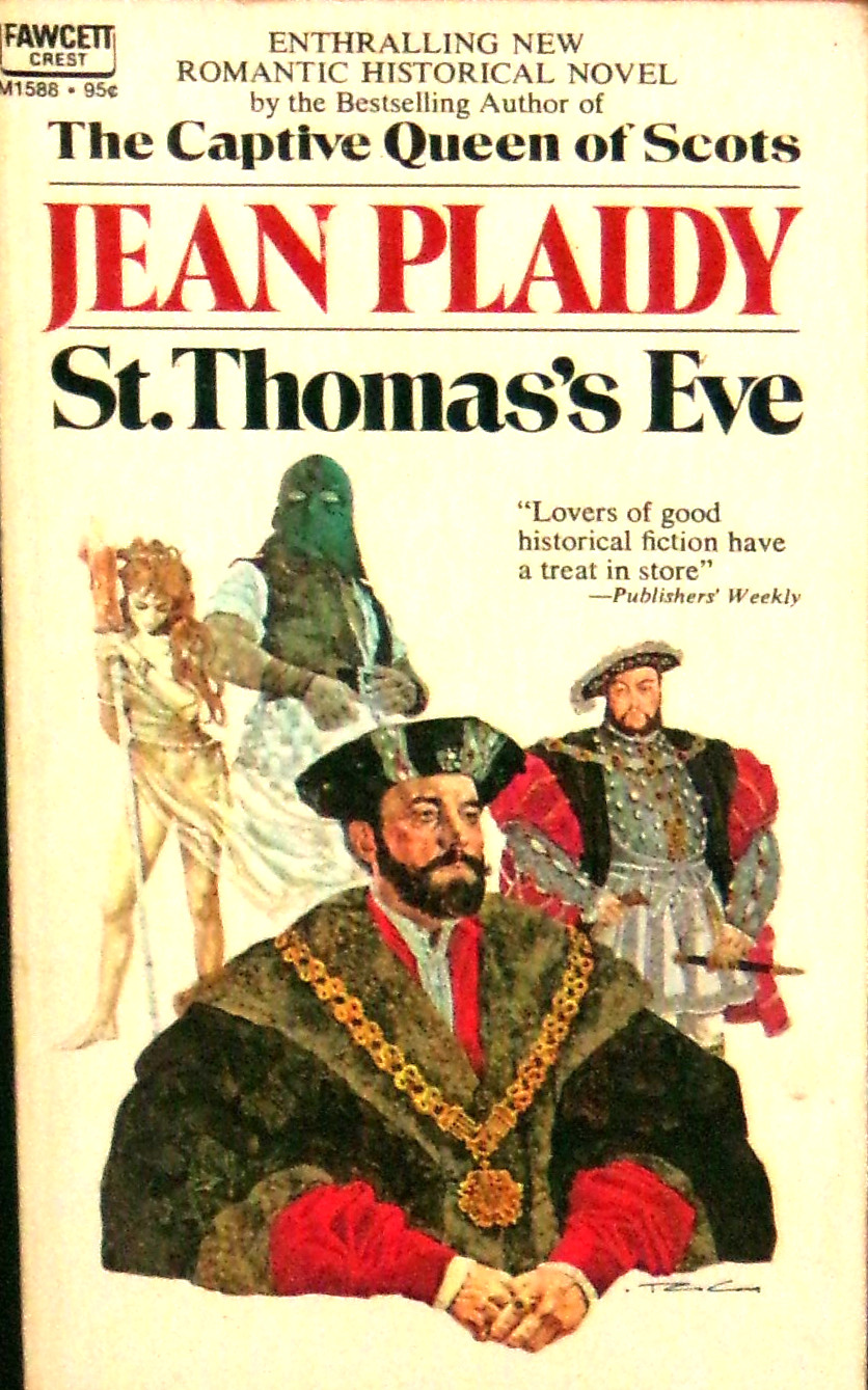 St. Thomas Eve by Jean Plaidy (Victoria Holt) 1971, 1st, Fawcett M1585, NF