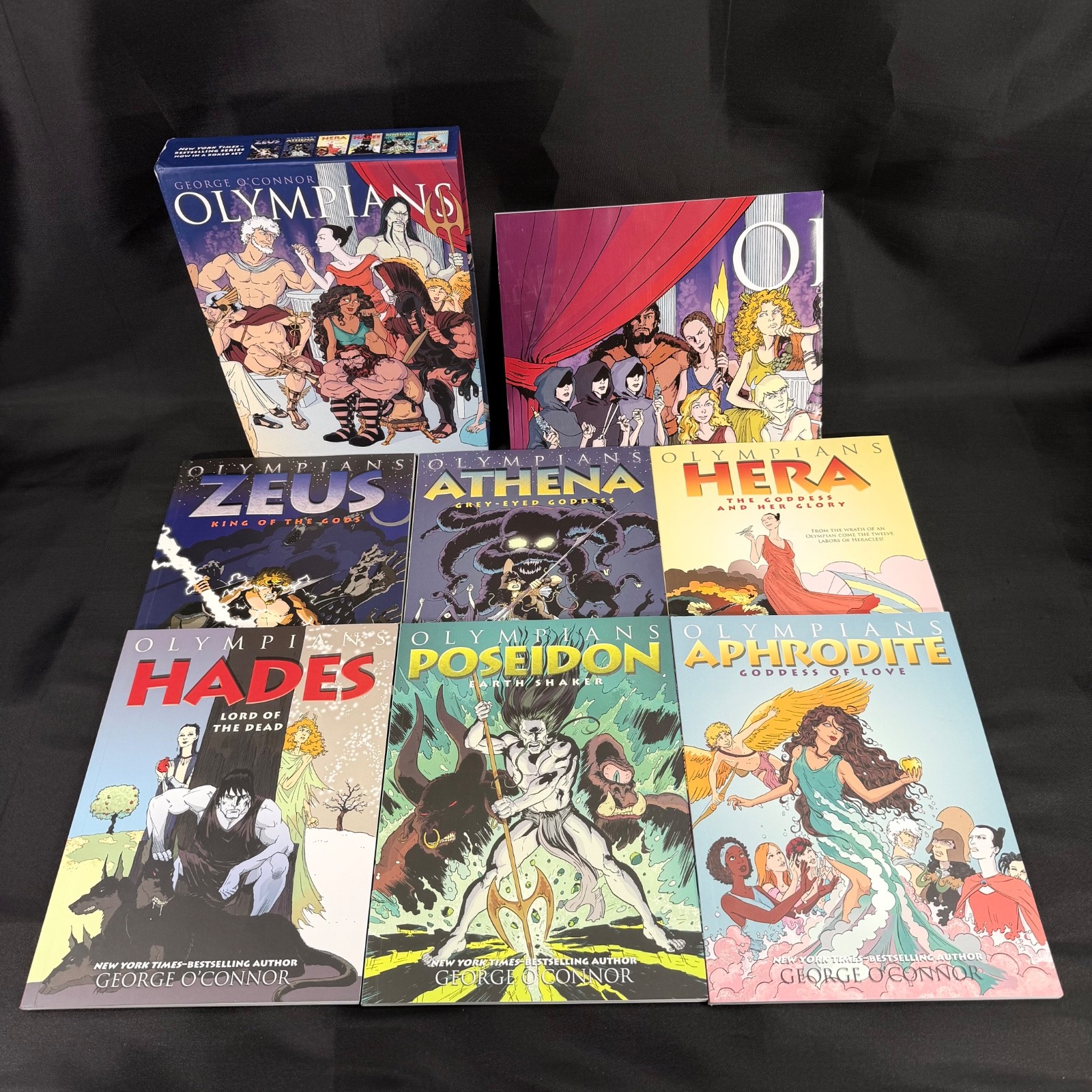 Olympians Volumes 1-6 Paperback Box Set by George O’Connor (2014) w/Poster!