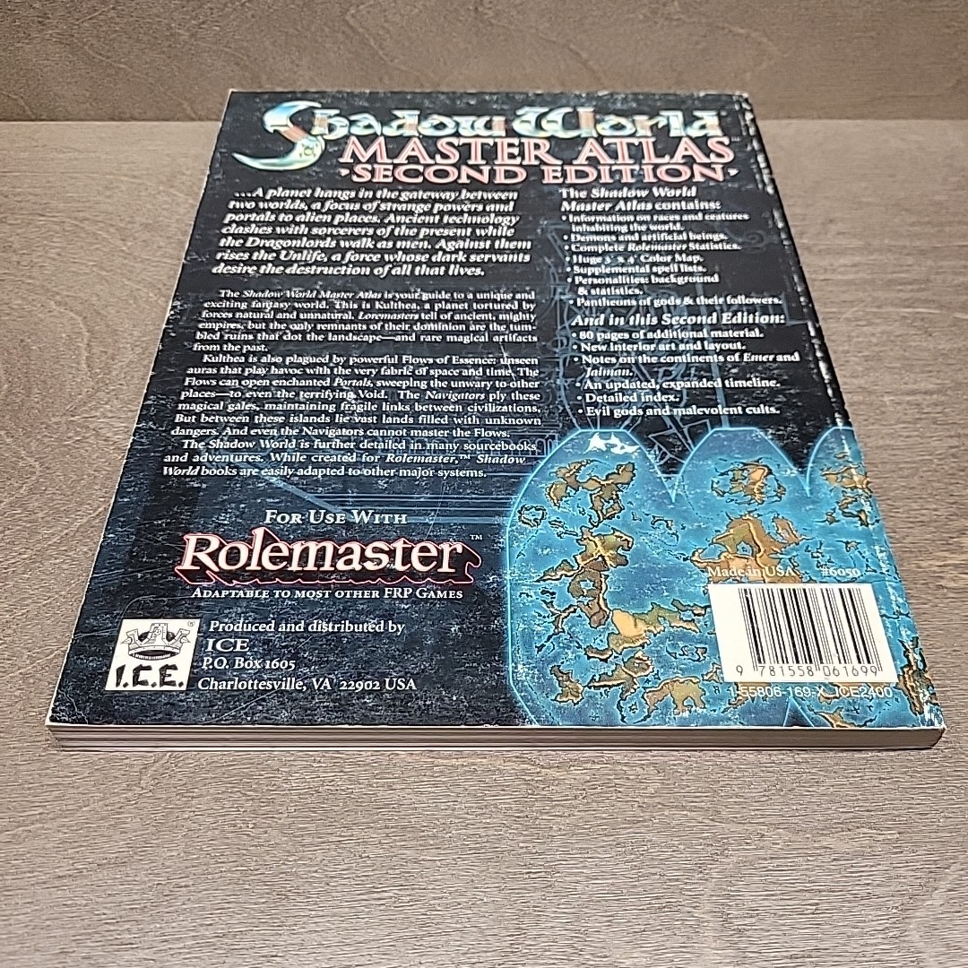 Shadow World Master Atlas Second Edition RPG Gaming Book For Use With Rolemaster
