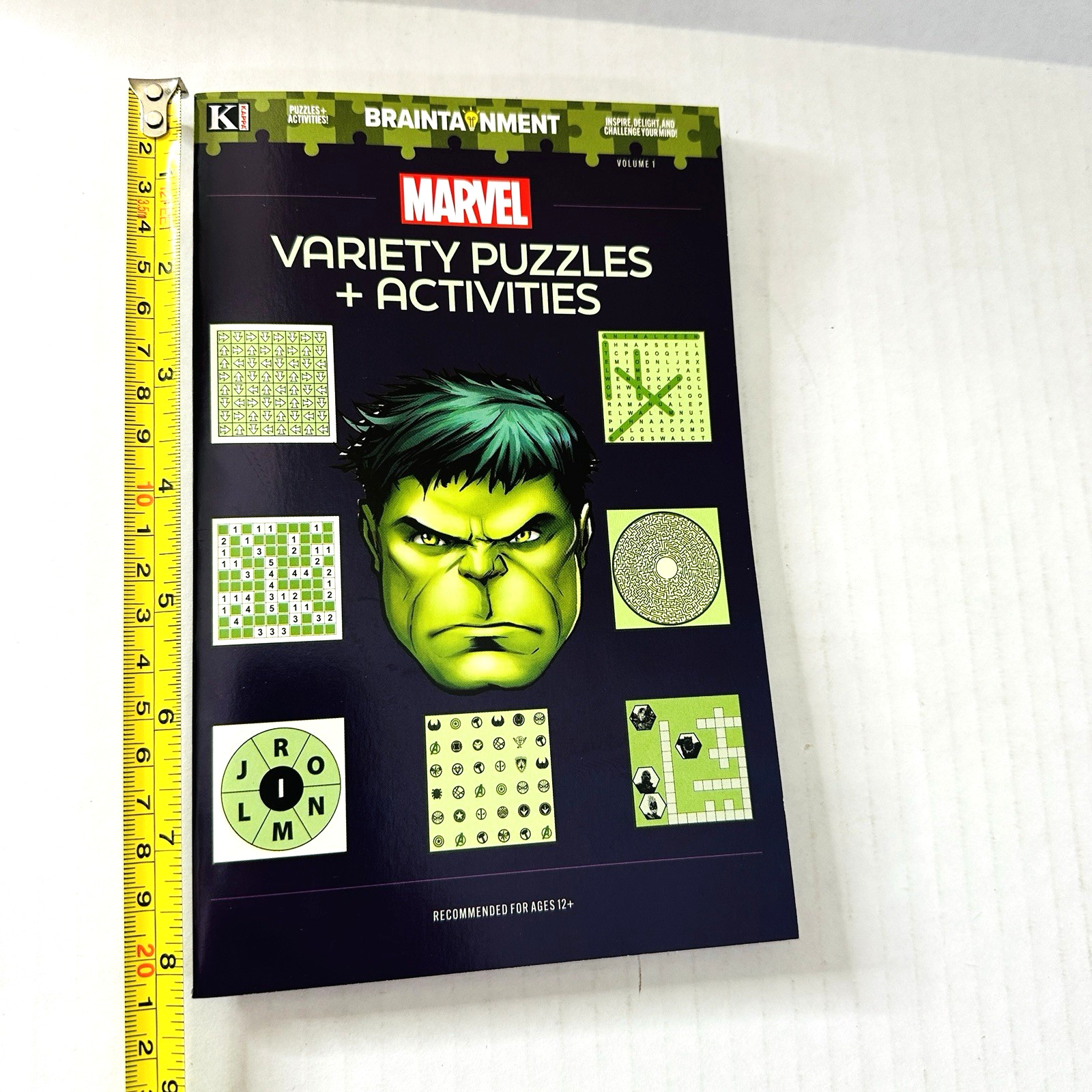 Marvel Hulk Variety Puzzles & Activities Ages 12+ Logic Mazes Match FUN USA NEW!