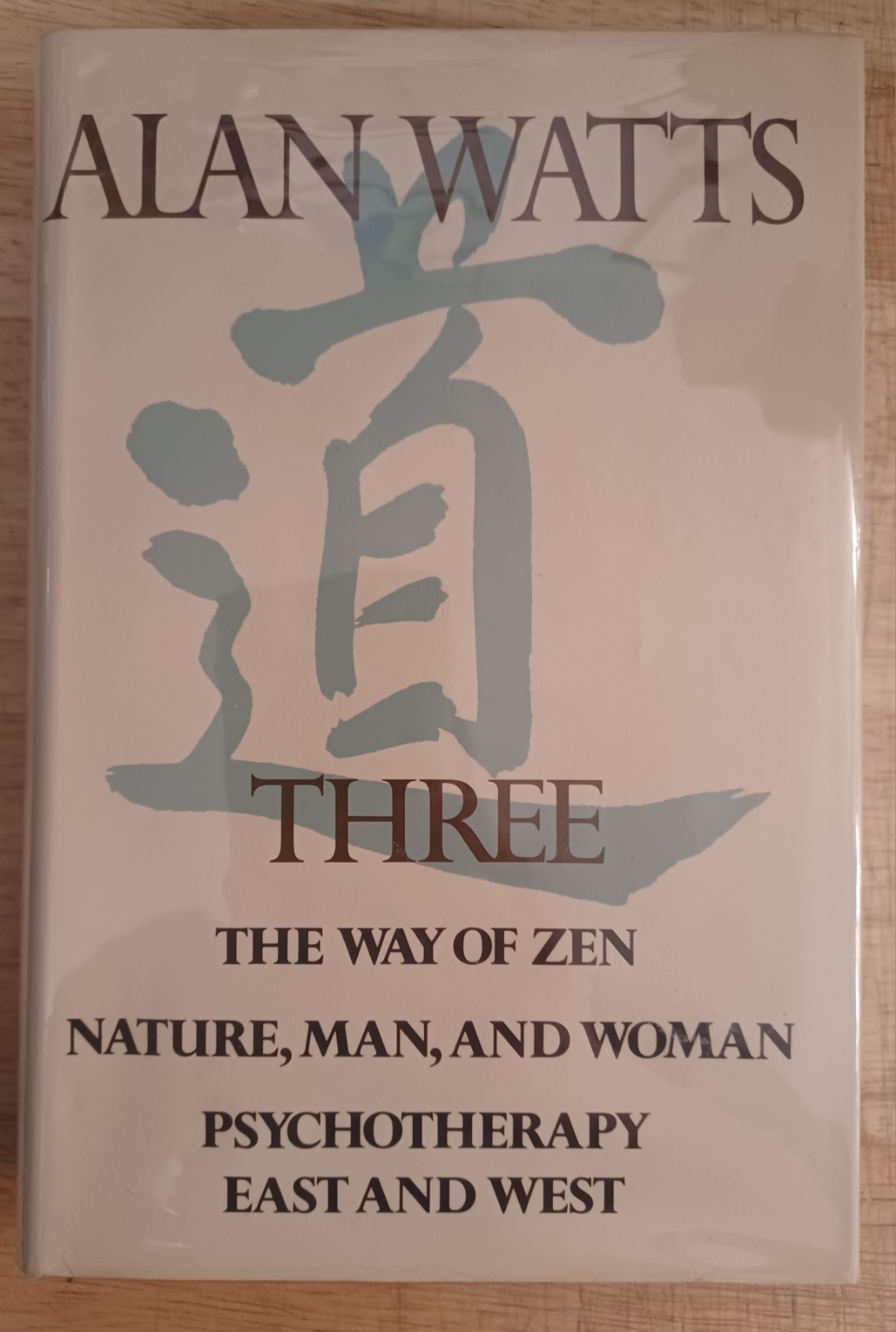 Alan Watts, Three. First Edition Hardcover. Excellent.