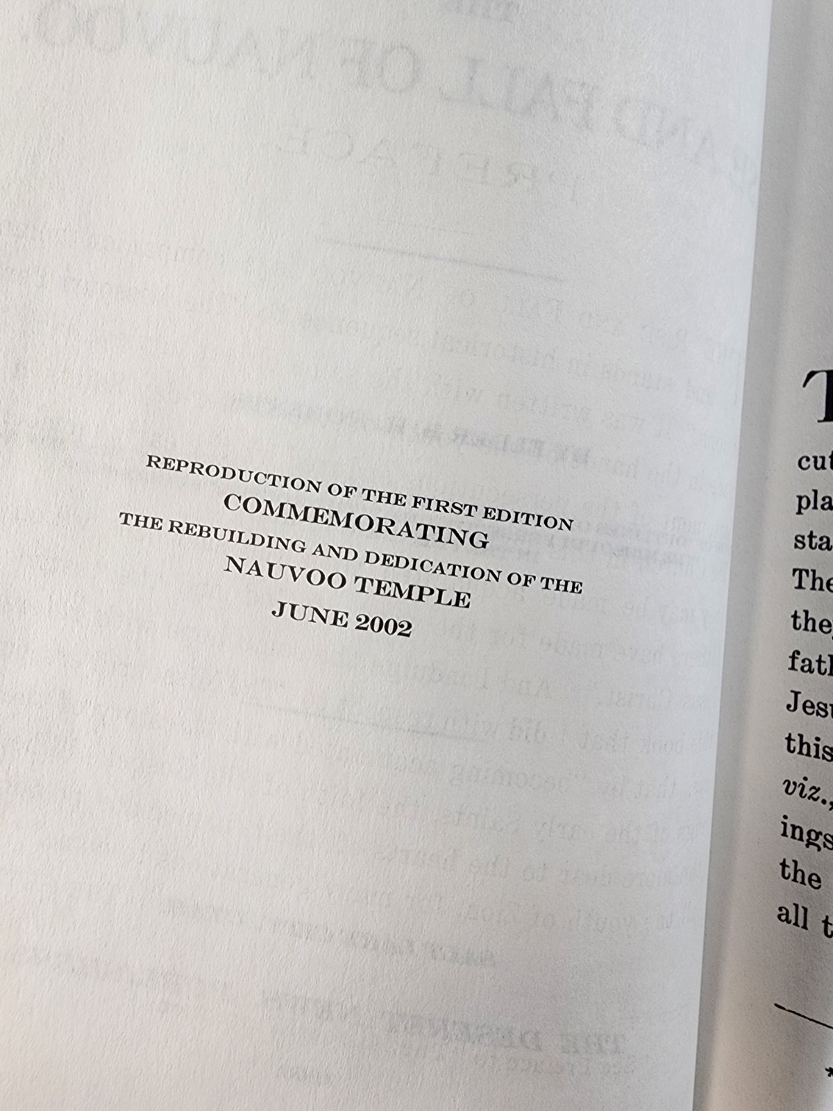 The Rise and Fall of Nauvoo by Elder B.H. Roberts 2002 Commemorative Edition