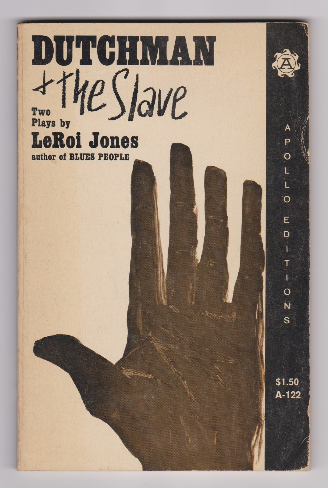 Dutchman & The Slave Two Plays by LeRoi Jones 1964 1st Ed. w/some writing inside
