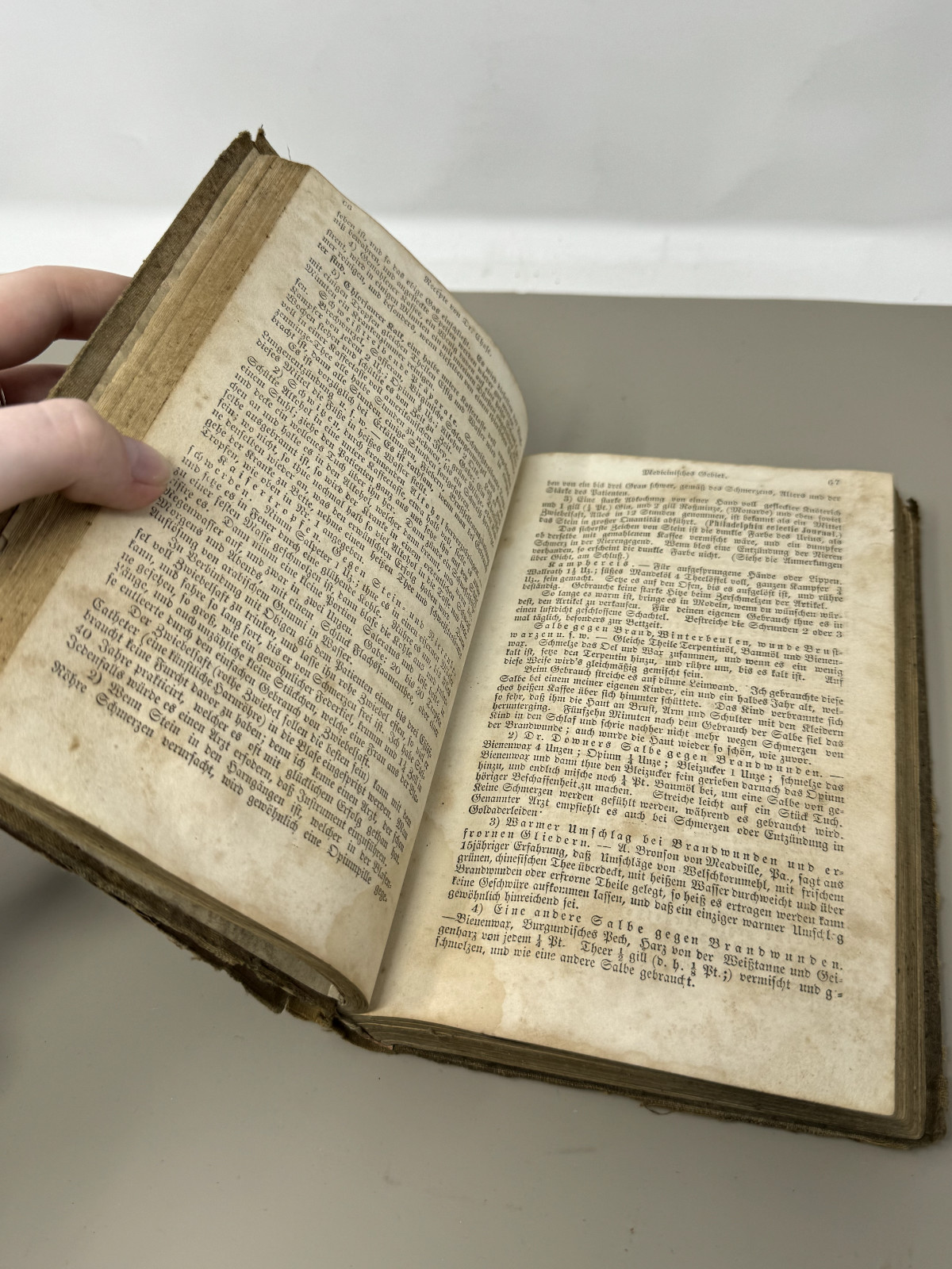 800 Practical German Recipes Antique Book, Bakers Gunsmiths Doctors + More 1800s