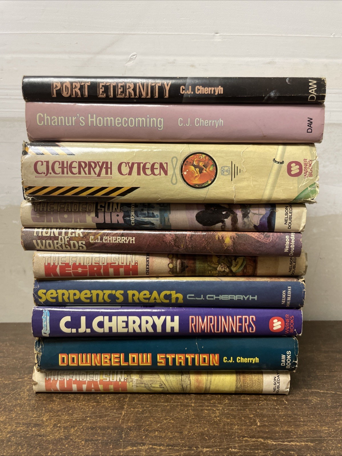 C. J. Cherryh Book Lot of 10 HC/DJ Chanur Series Collected Works Sci-Fi BCE