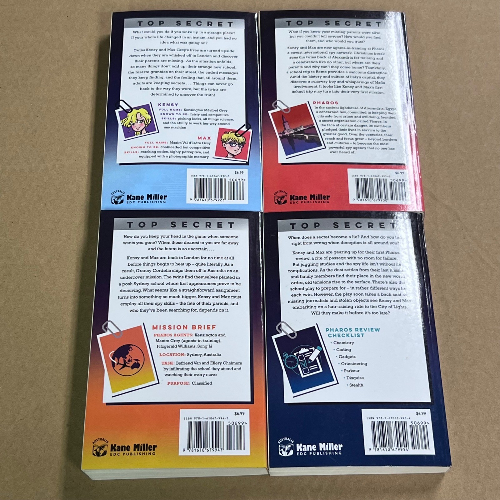 Kensy and Max Book Set 1-4 Jacqueline Harvey 1234 Mystery Adventure Kane Miller
