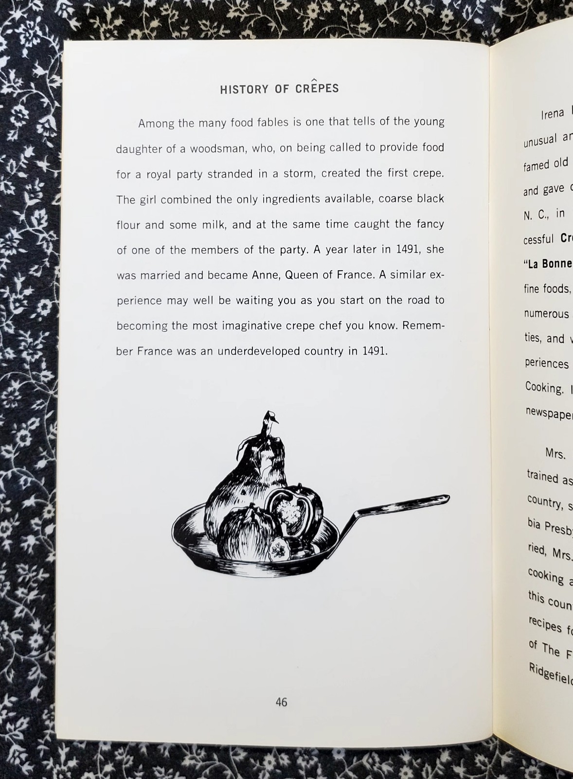 Crepes and Flaming Desserts, Irena Kirshman, 1969, PB, Potpourri Press