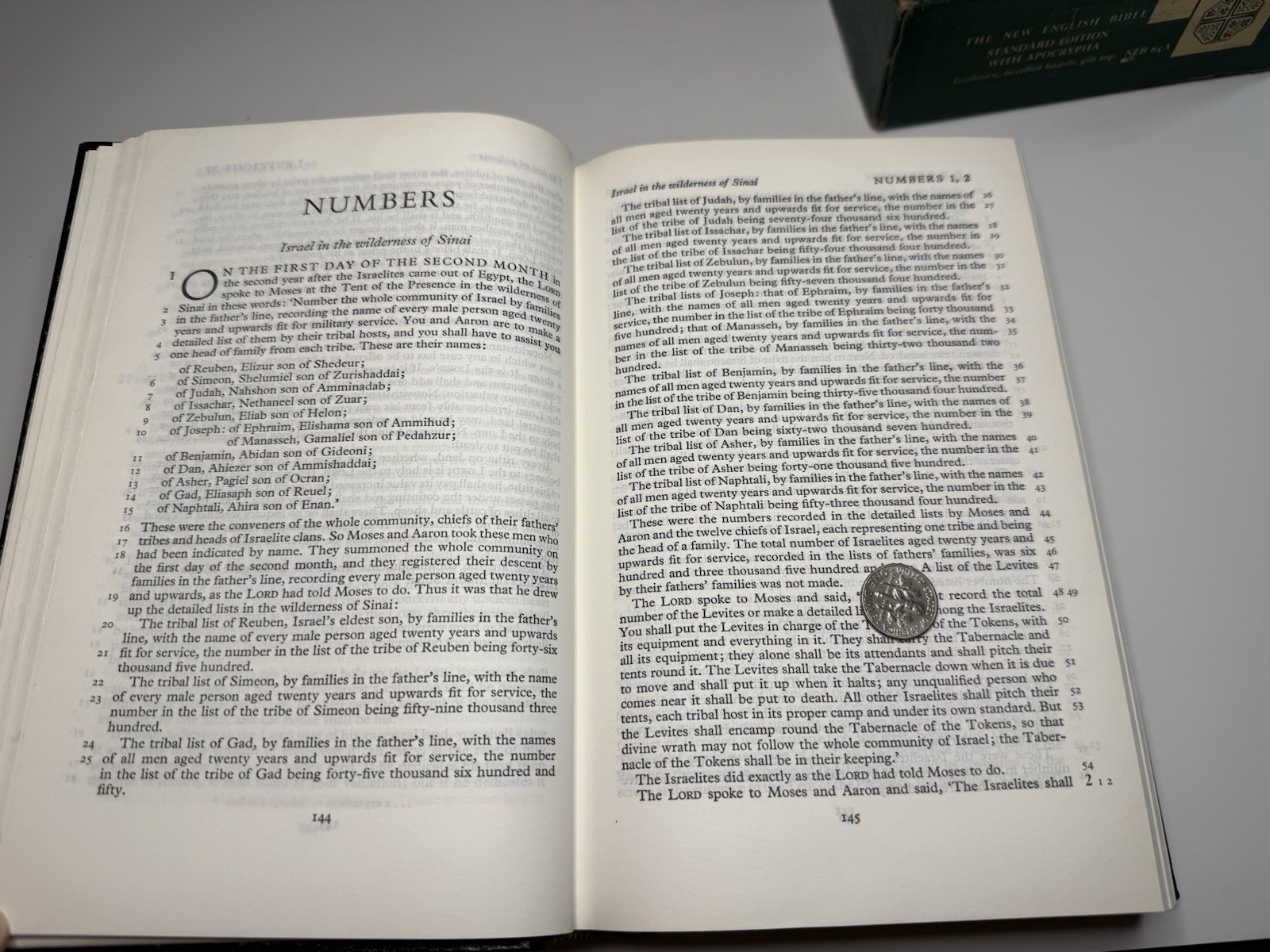 Oxford Cambridge NEB New English Bible Leatherex Apocrypha Bevelled Boards 65A