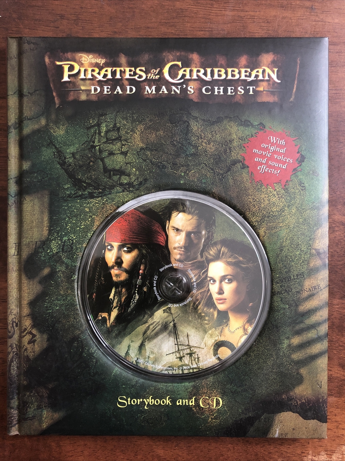 Dead Man’s Chest by Disney Book Group Staff (2007, Hardcover) Story Book And CD