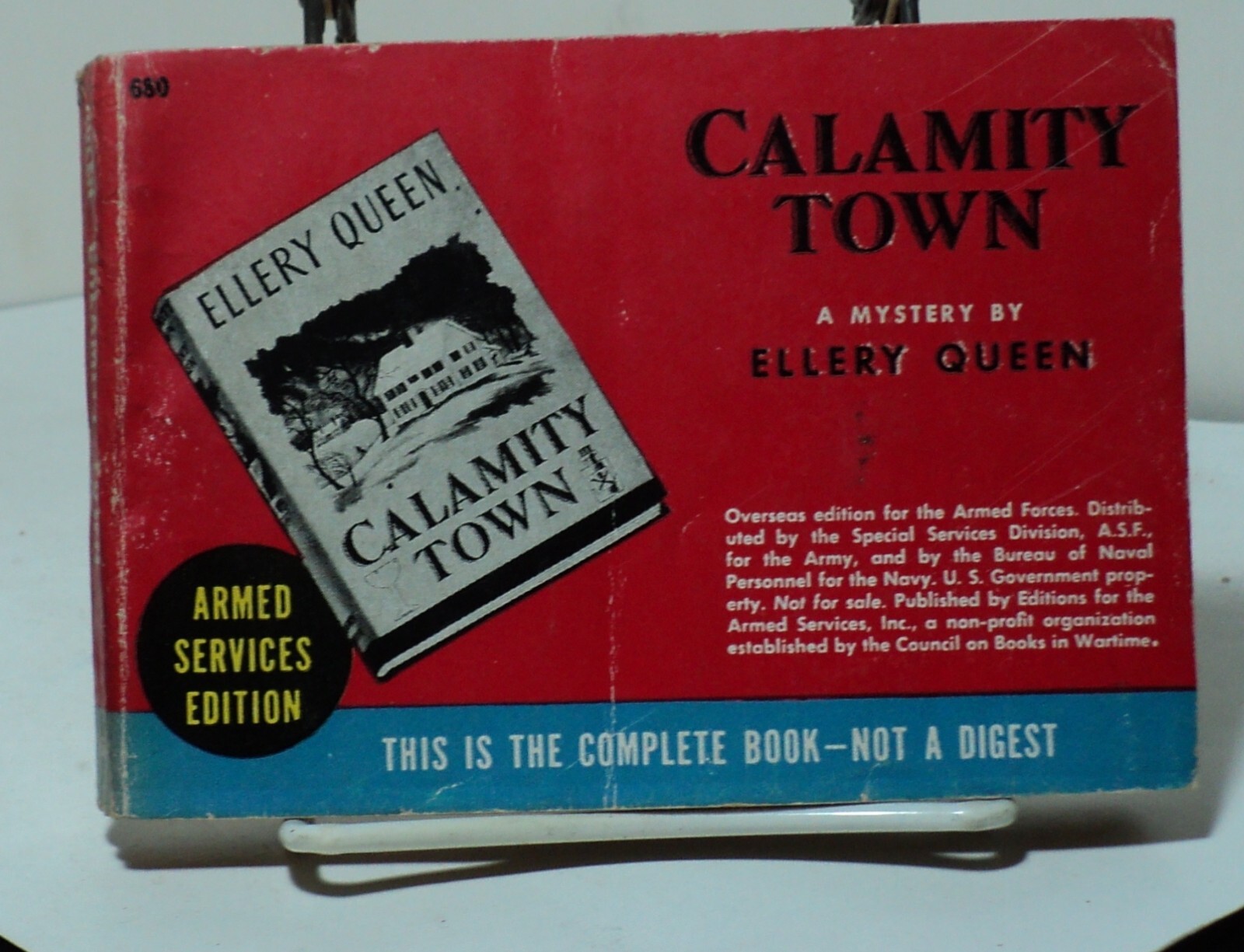 Calamity Town by Ellery Queen – Armed Services Edition 680 – 1942