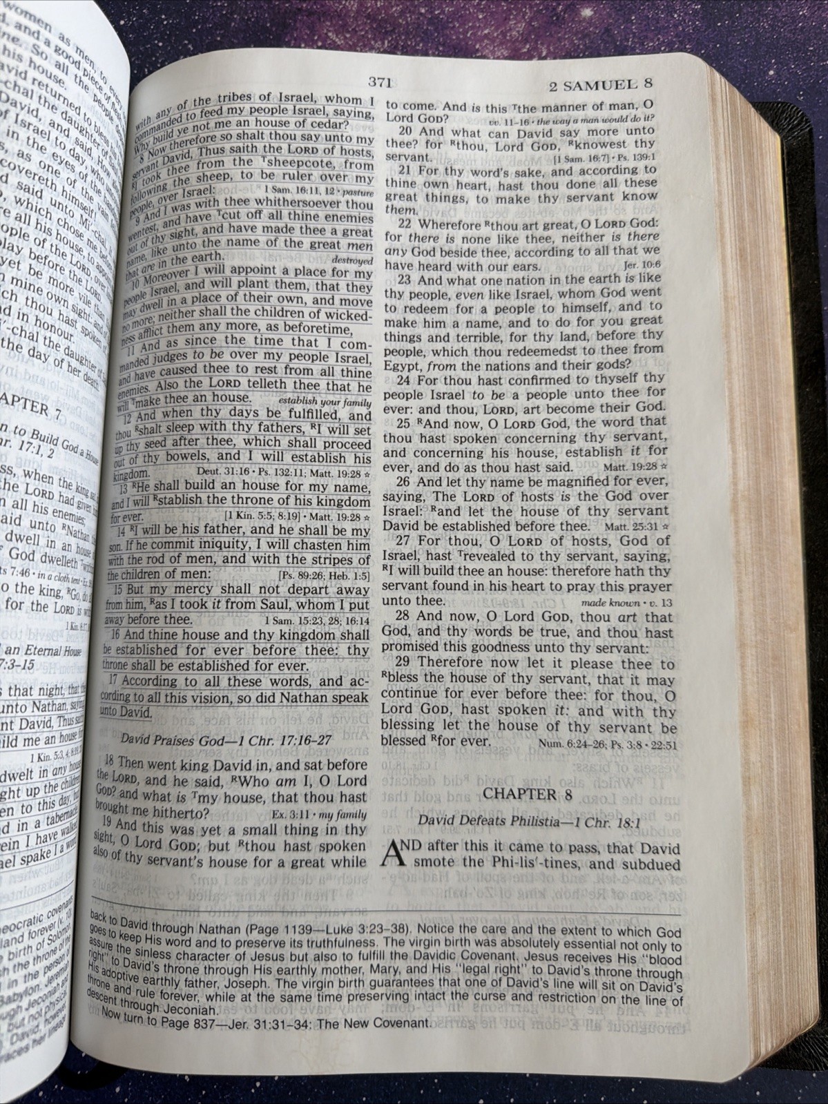 The New Open Bible KJV Large Print Edition Nelson 1665 Black Leather