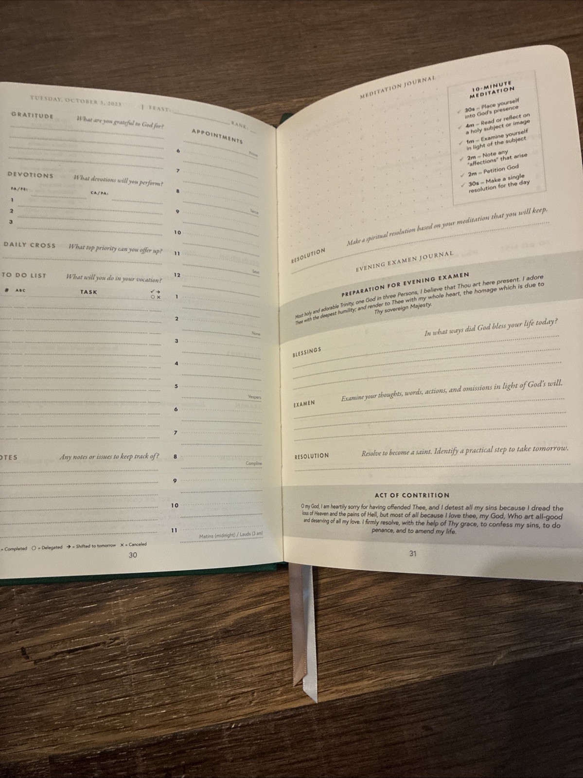 The Saintmaker: Catholic Life Planner; hardback, Leather
