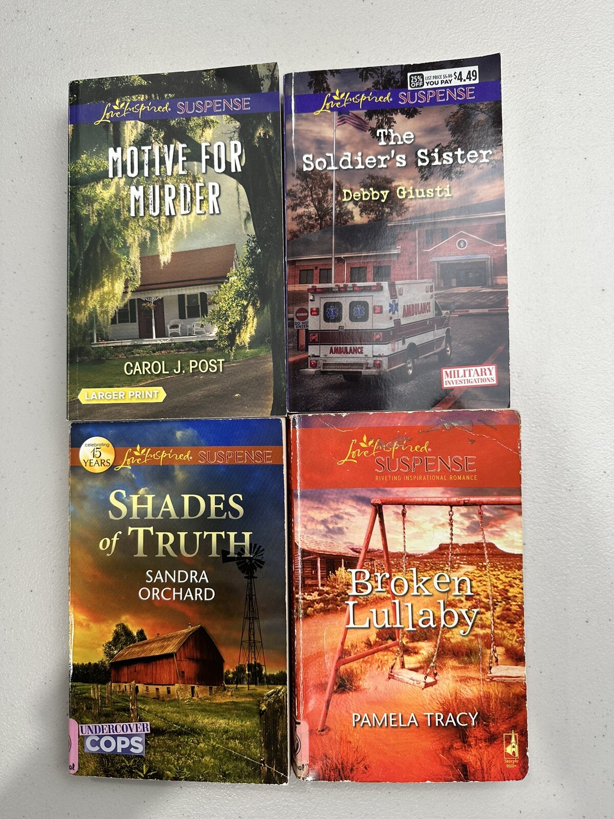 Love Inspired Suspense book lot of 25 paperback Miscellaneous Authors Some New