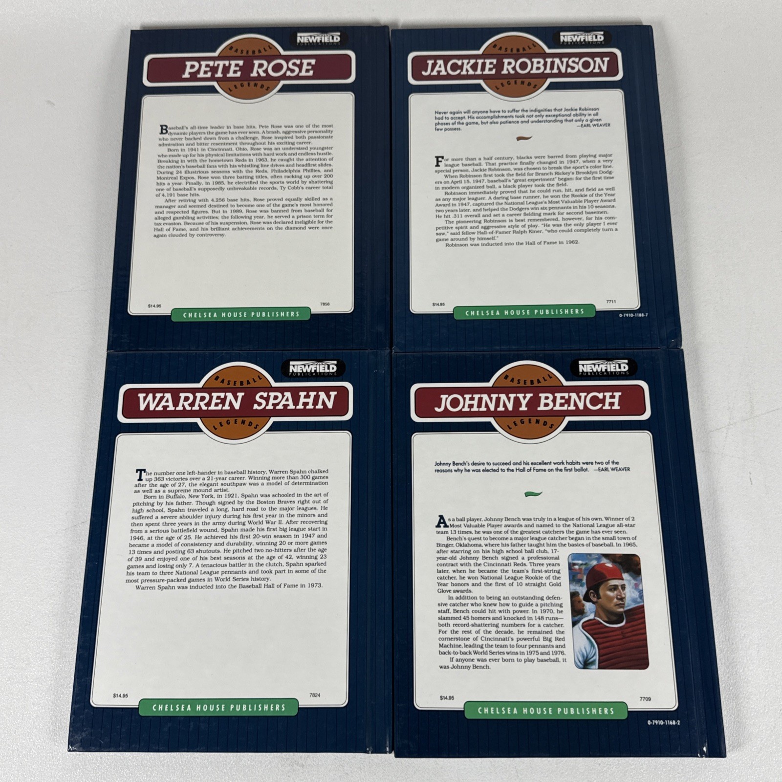 Baseball Legends Chelsea House Complete 34 Volume Set with ORIGINAL BOX MLB