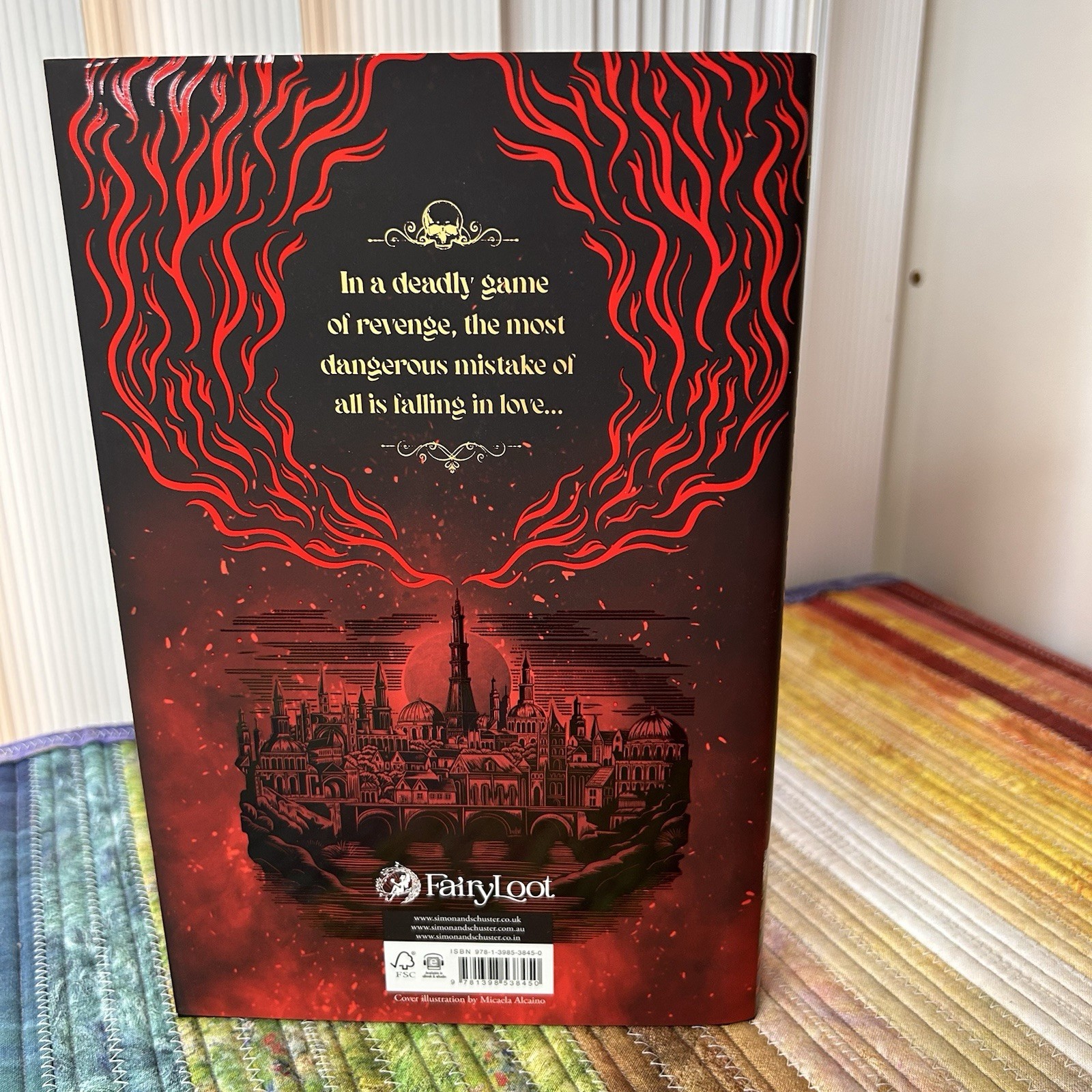The Dagger and the Flame by Catherine Doyle ~ Fairyloot Signed Sprayed Edges