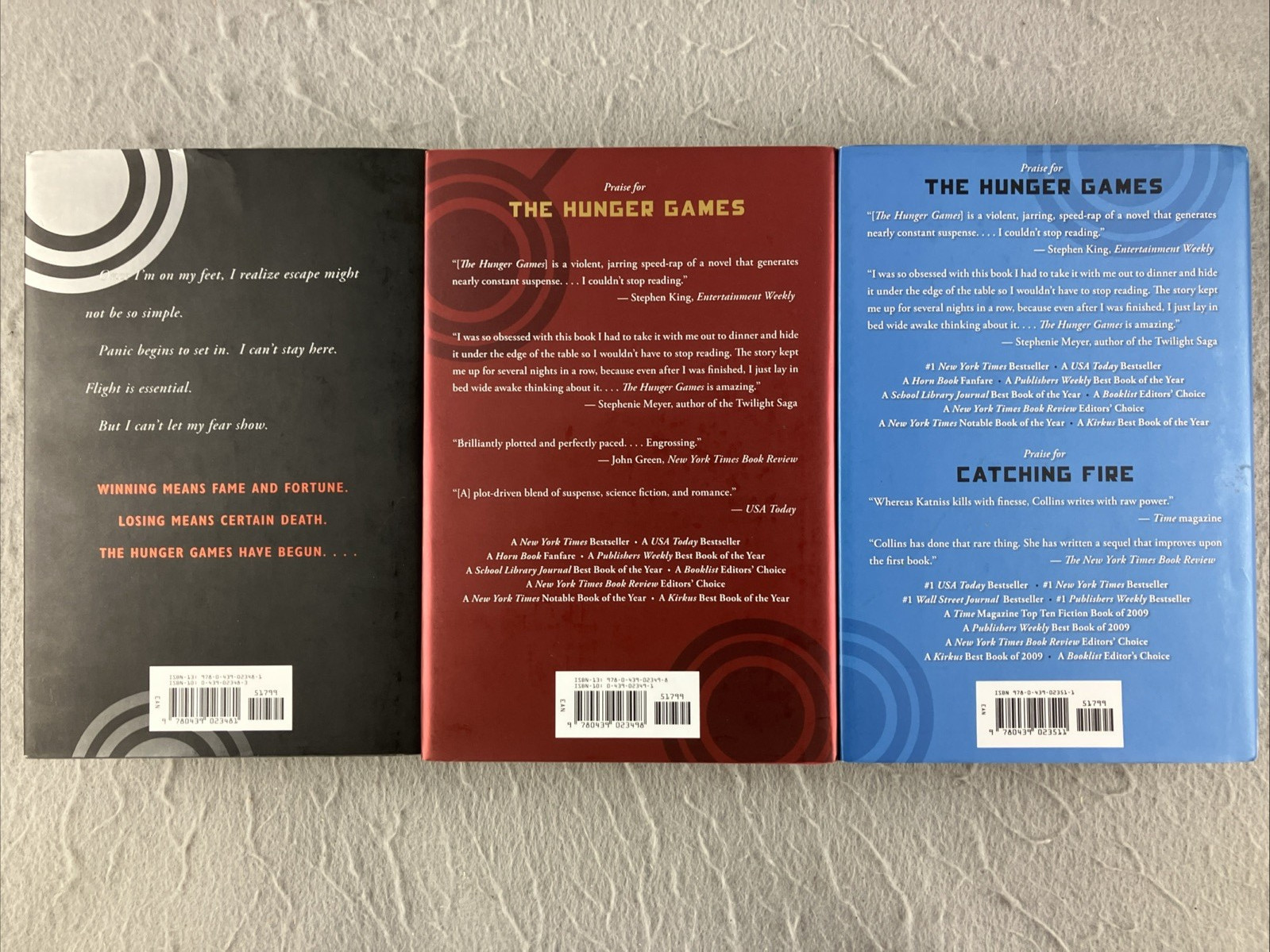 The Hunger Games Trilogy Box Set by Suzanne Collins (1st Edition Hardcovers 2008