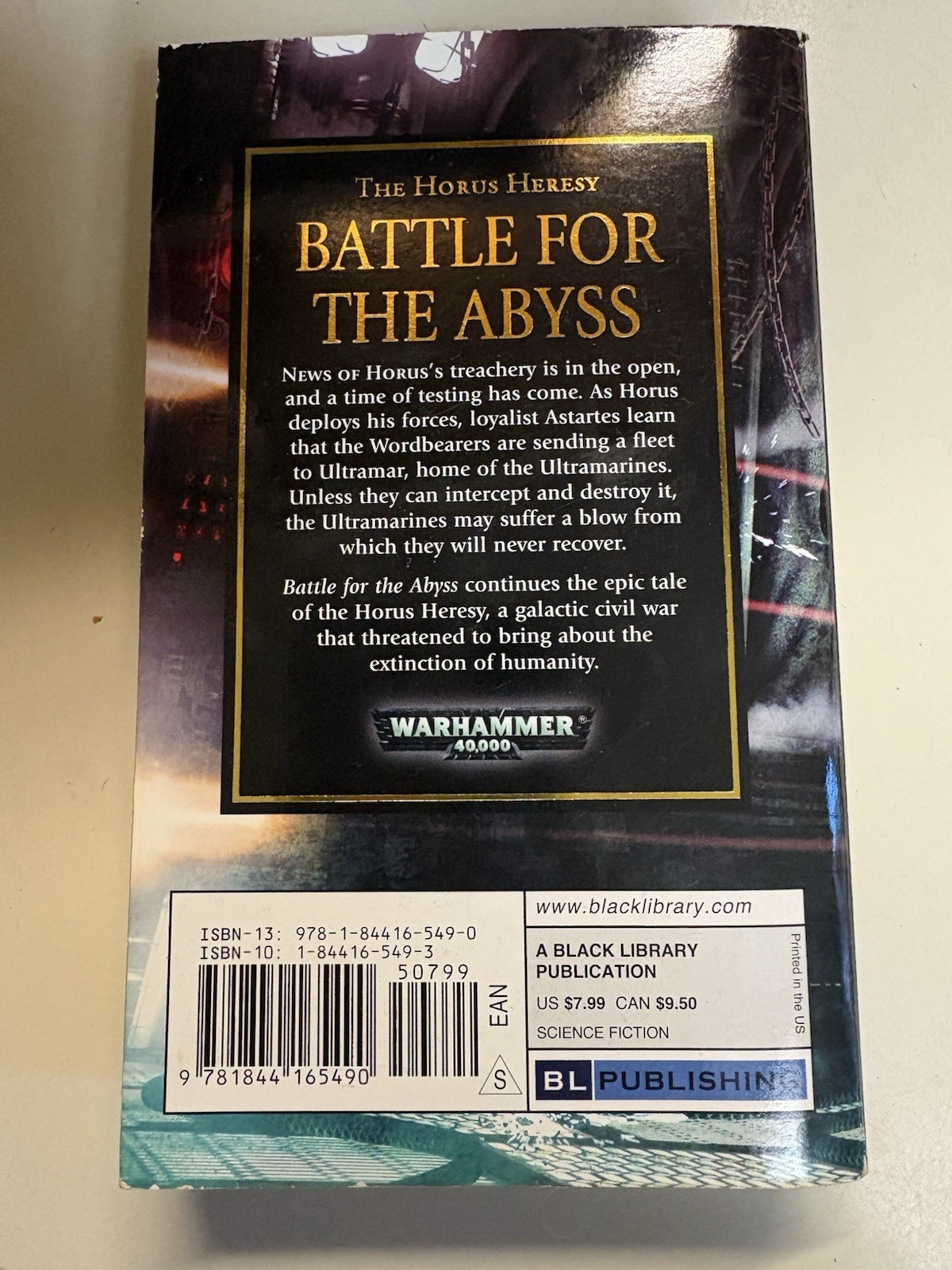 Horus Heresy Battle for the Abyss by Ben Counter 2008 MMPB – Black library