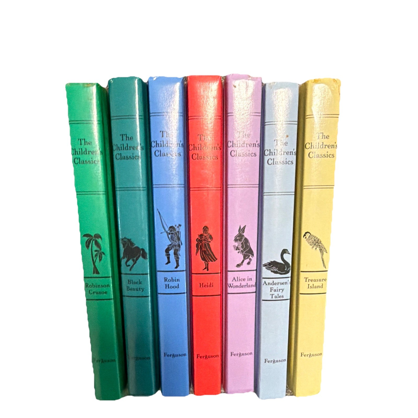 7 Vintage Children’s Classics Book Set J.G. Ferguson Hardcovers