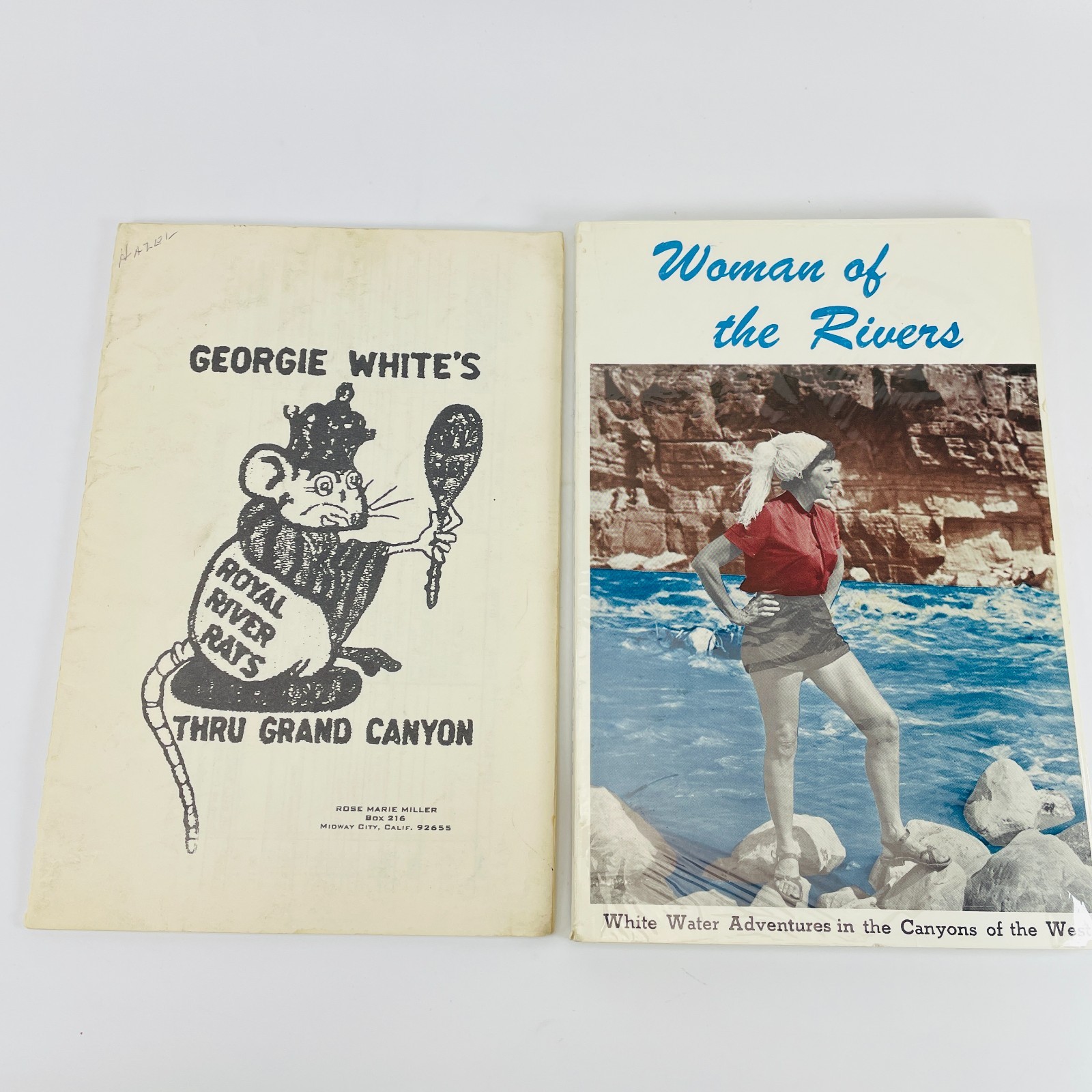 Woman of the Rivers Rose Marie DeRoss Georgie White Grand Canyon Rafting w Log