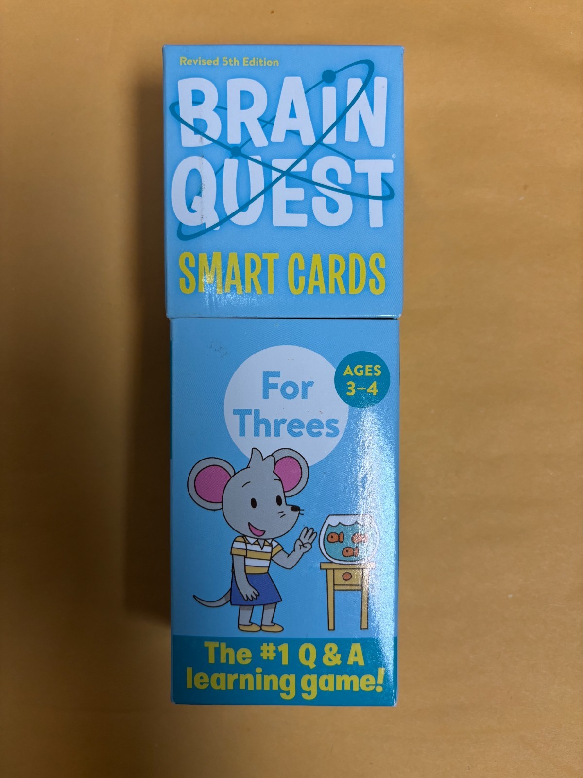 Brain Quest Smart Cards for Threes (Revised 5th Edition) Good Condition